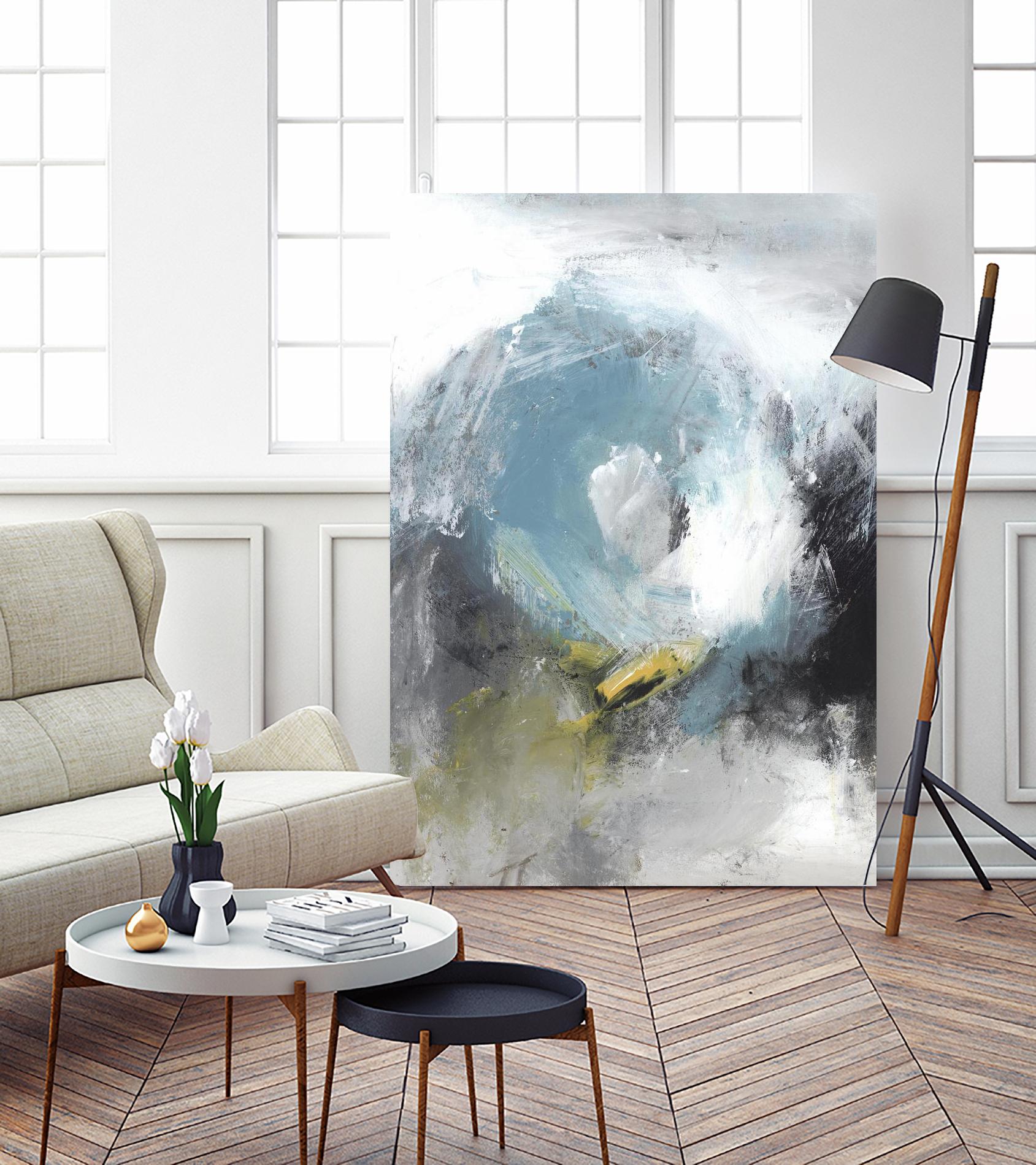 Aquamarine II by PI Studio on GIANT ART - blue abstract