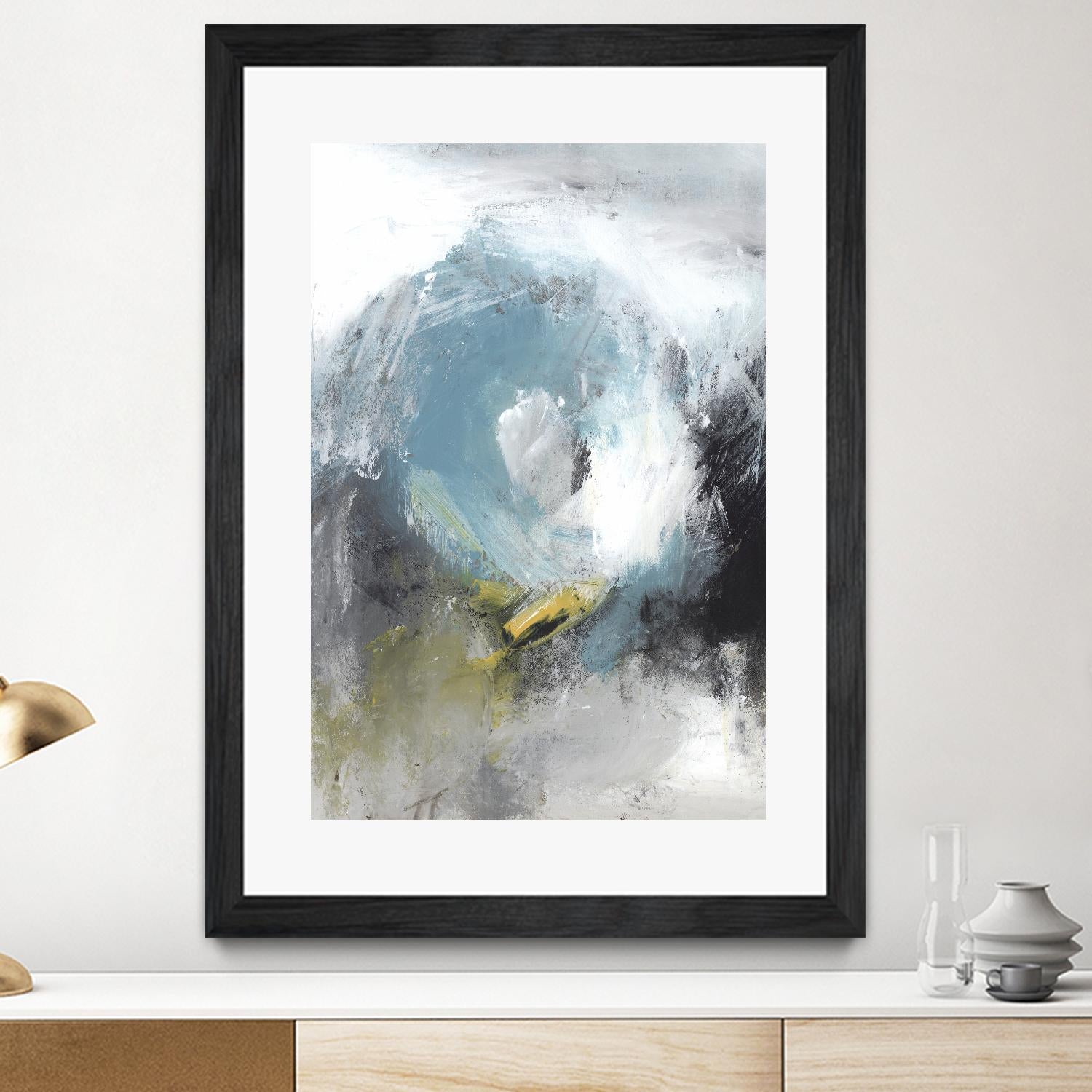 Aquamarine II by PI Studio on GIANT ART - blue abstract