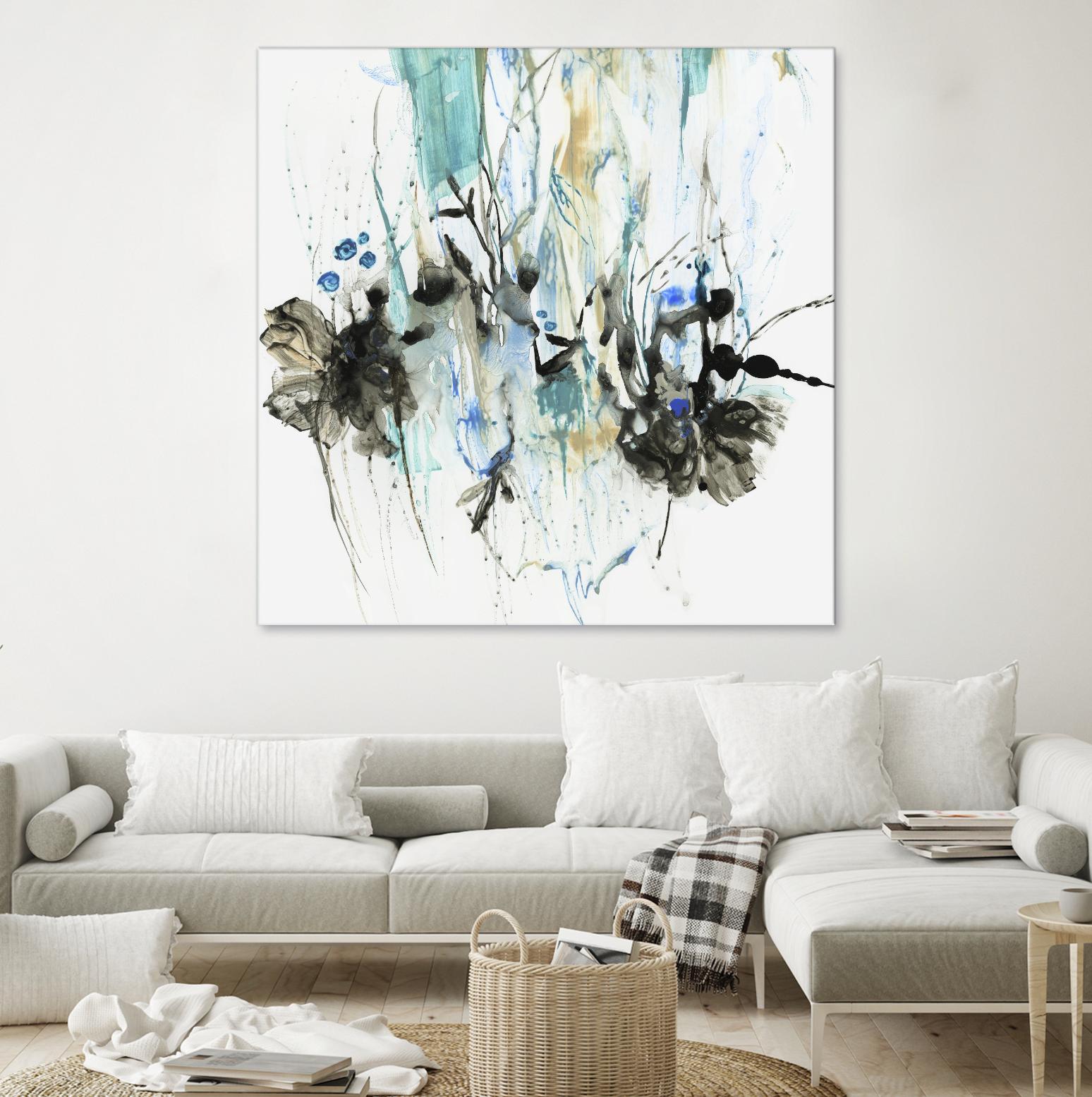 Water Splash II by PI Studio on GIANT ART - blue abstract