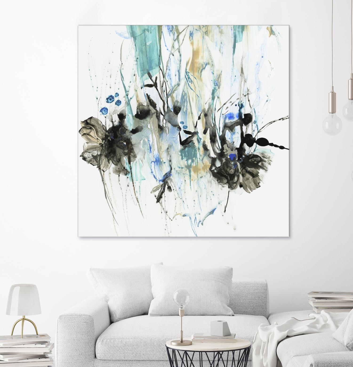 Water Splash II by PI Studio on GIANT ART - blue abstract