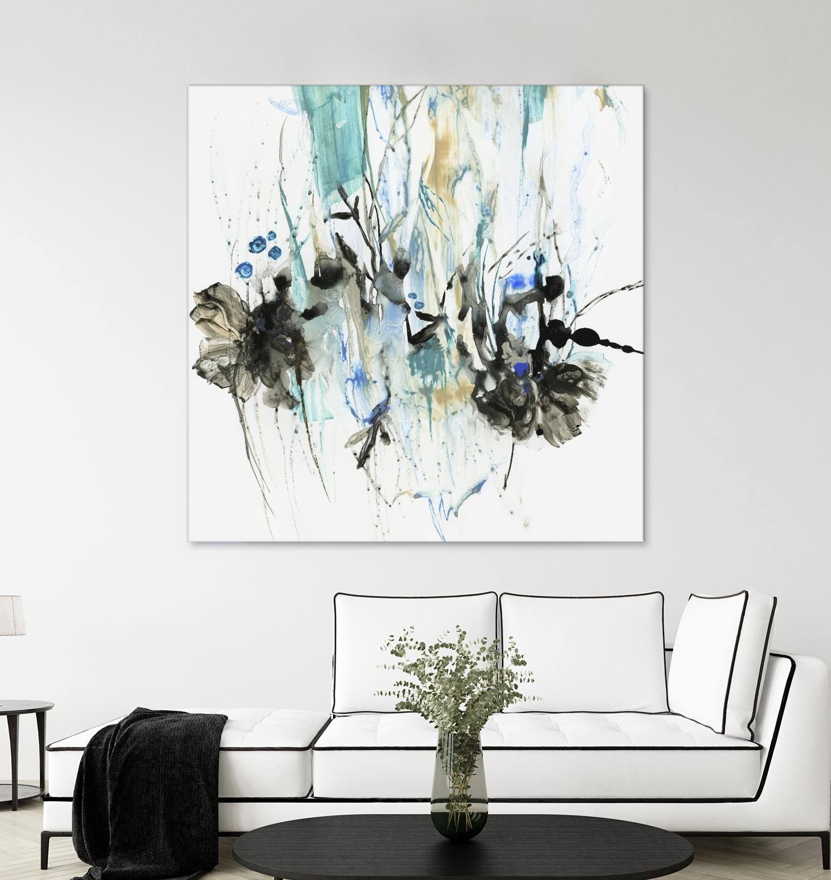 Water Splash II by PI Studio on GIANT ART - blue abstract
