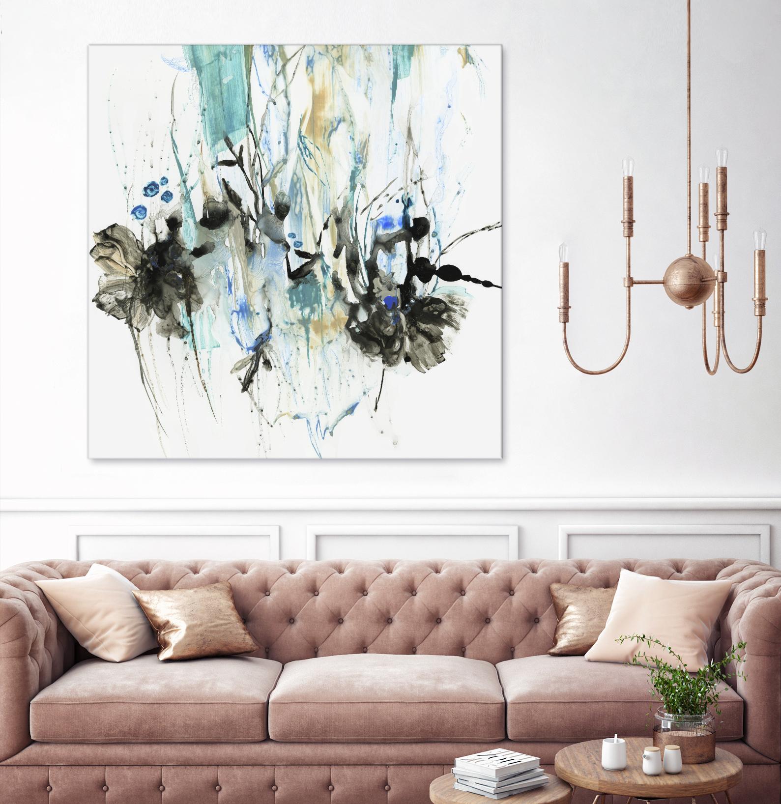 Water Splash II by PI Studio on GIANT ART - blue abstract