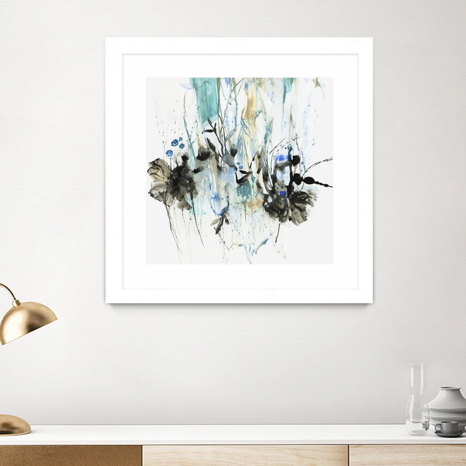 Water Splash II by PI Studio on GIANT ART - blue abstract