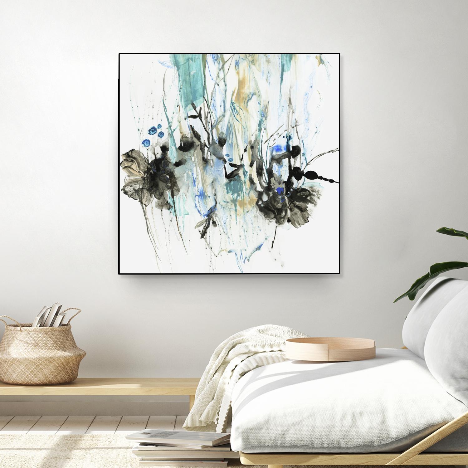 Water Splash II by PI Studio on GIANT ART - blue abstract