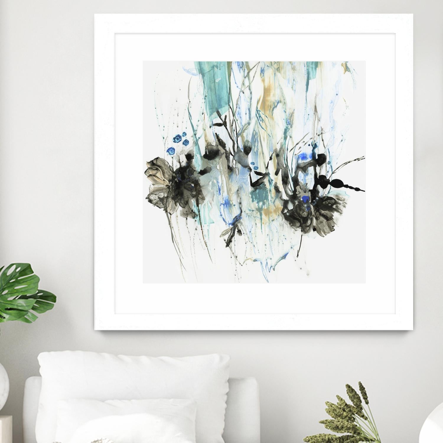 Water Splash II by PI Studio on GIANT ART - blue abstract