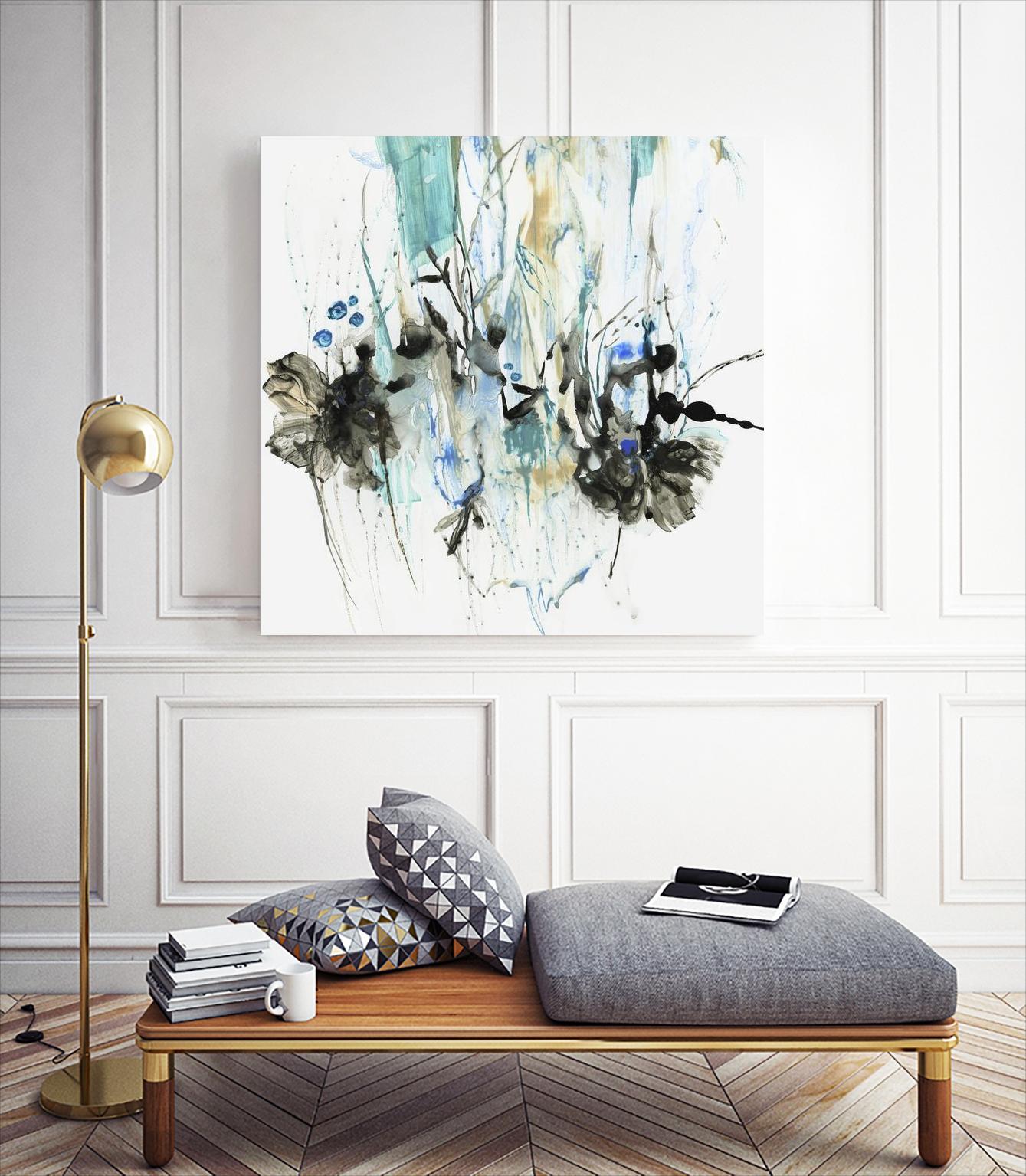 Water Splash II by PI Studio on GIANT ART - blue abstract