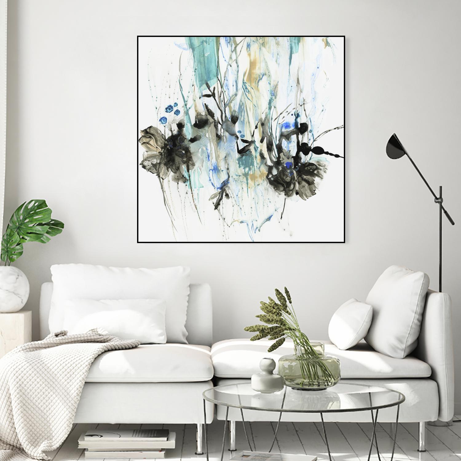 Water Splash II by PI Studio on GIANT ART - blue abstract