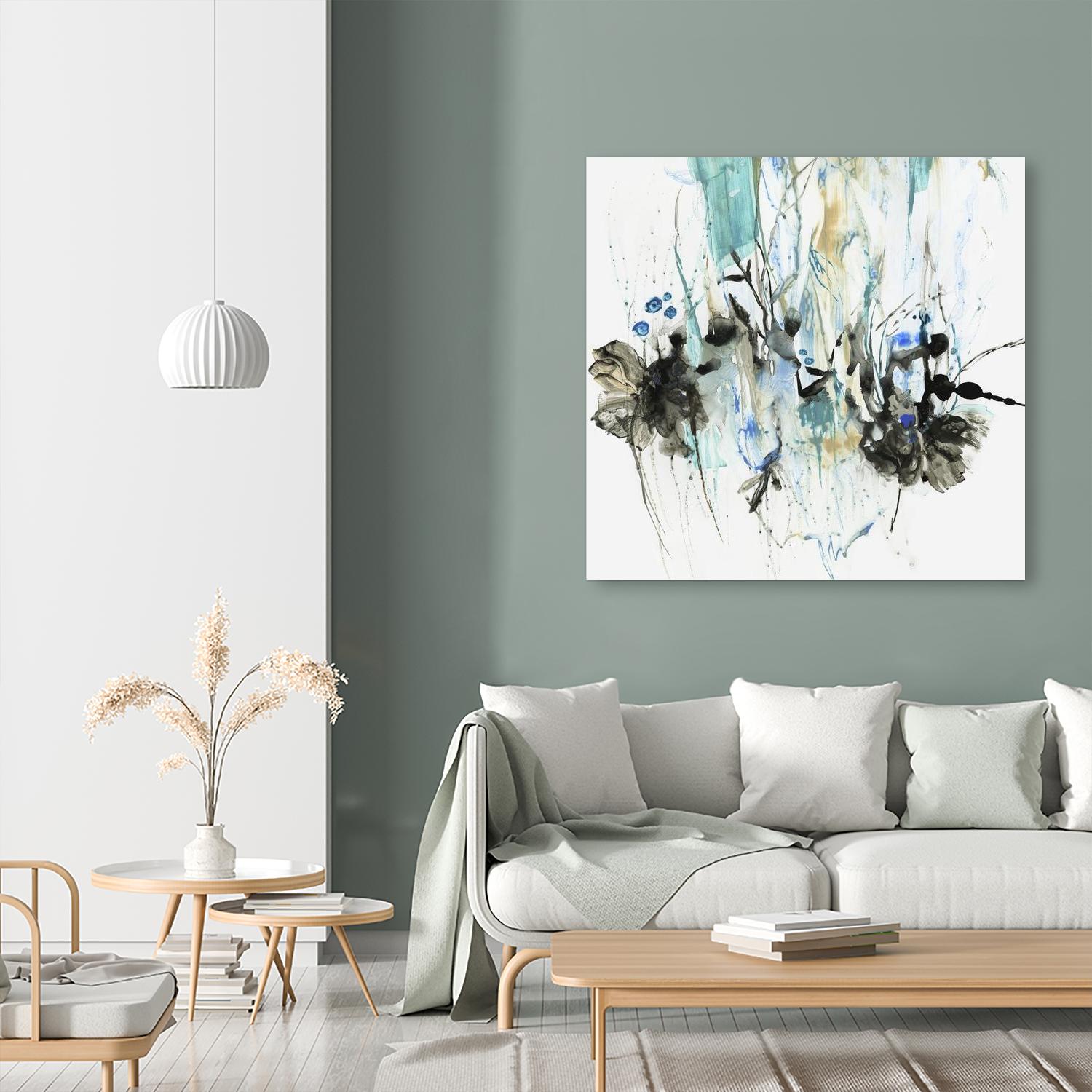 Water Splash II by PI Studio on GIANT ART - blue abstract