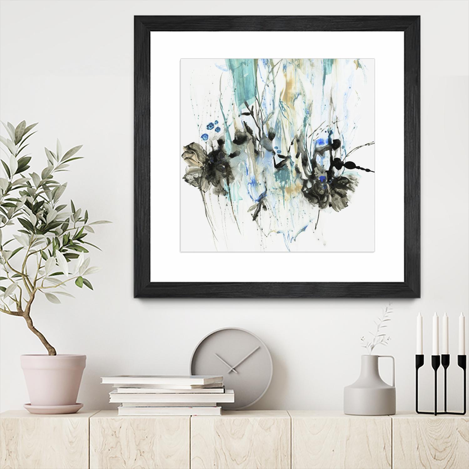 Water Splash II by PI Studio on GIANT ART - blue abstract