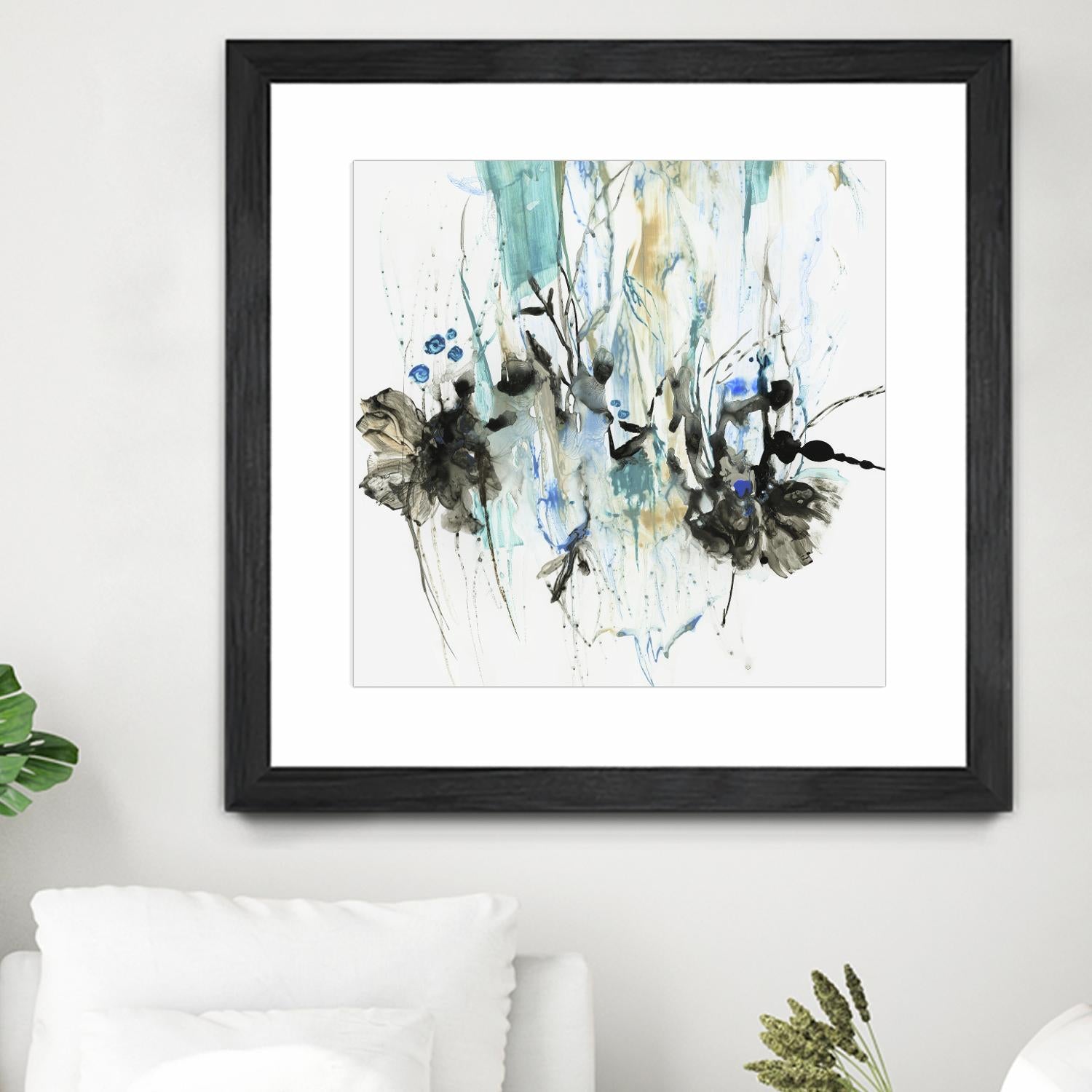 Water Splash II by PI Studio on GIANT ART - blue abstract