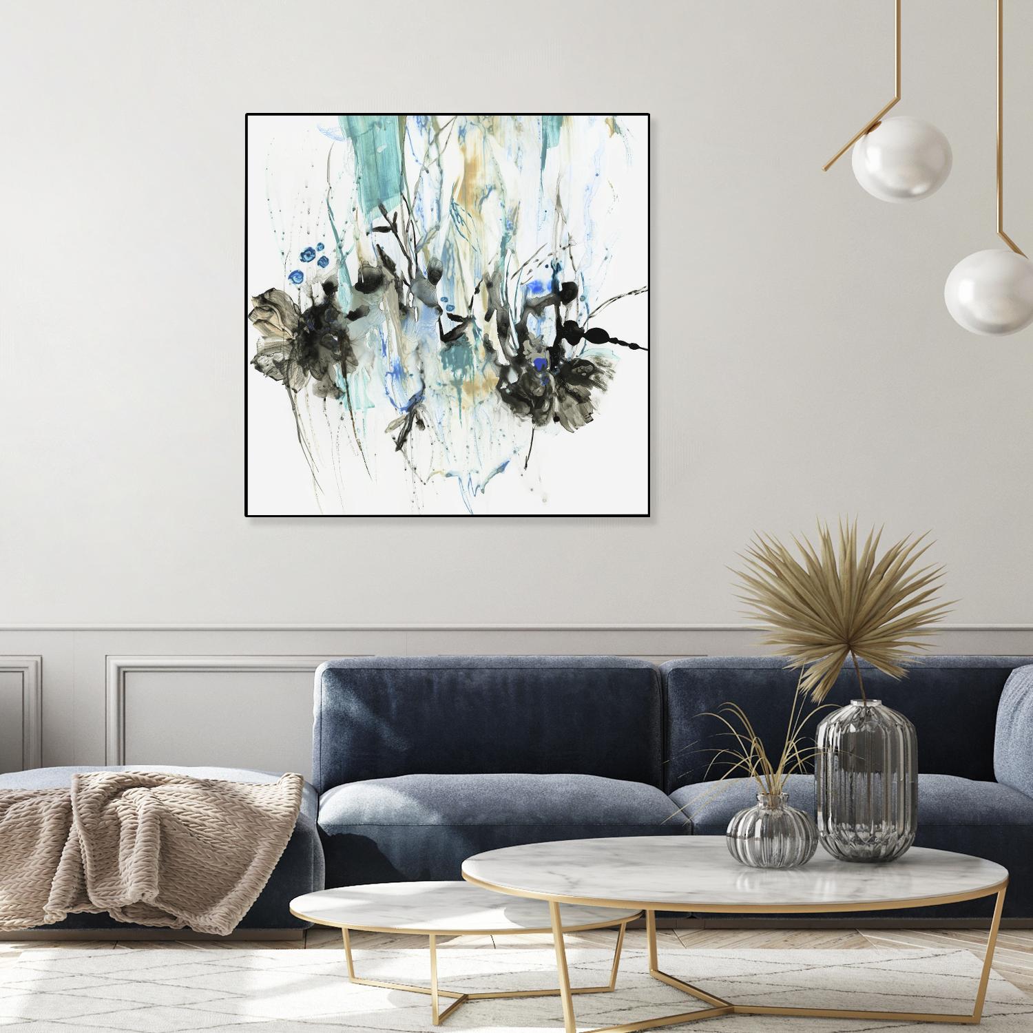 Water Splash II by PI Studio on GIANT ART - blue abstract