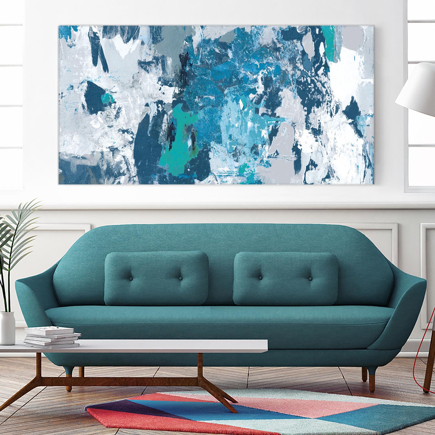 Tainted Blue by PI Studio on GIANT ART - white abstract