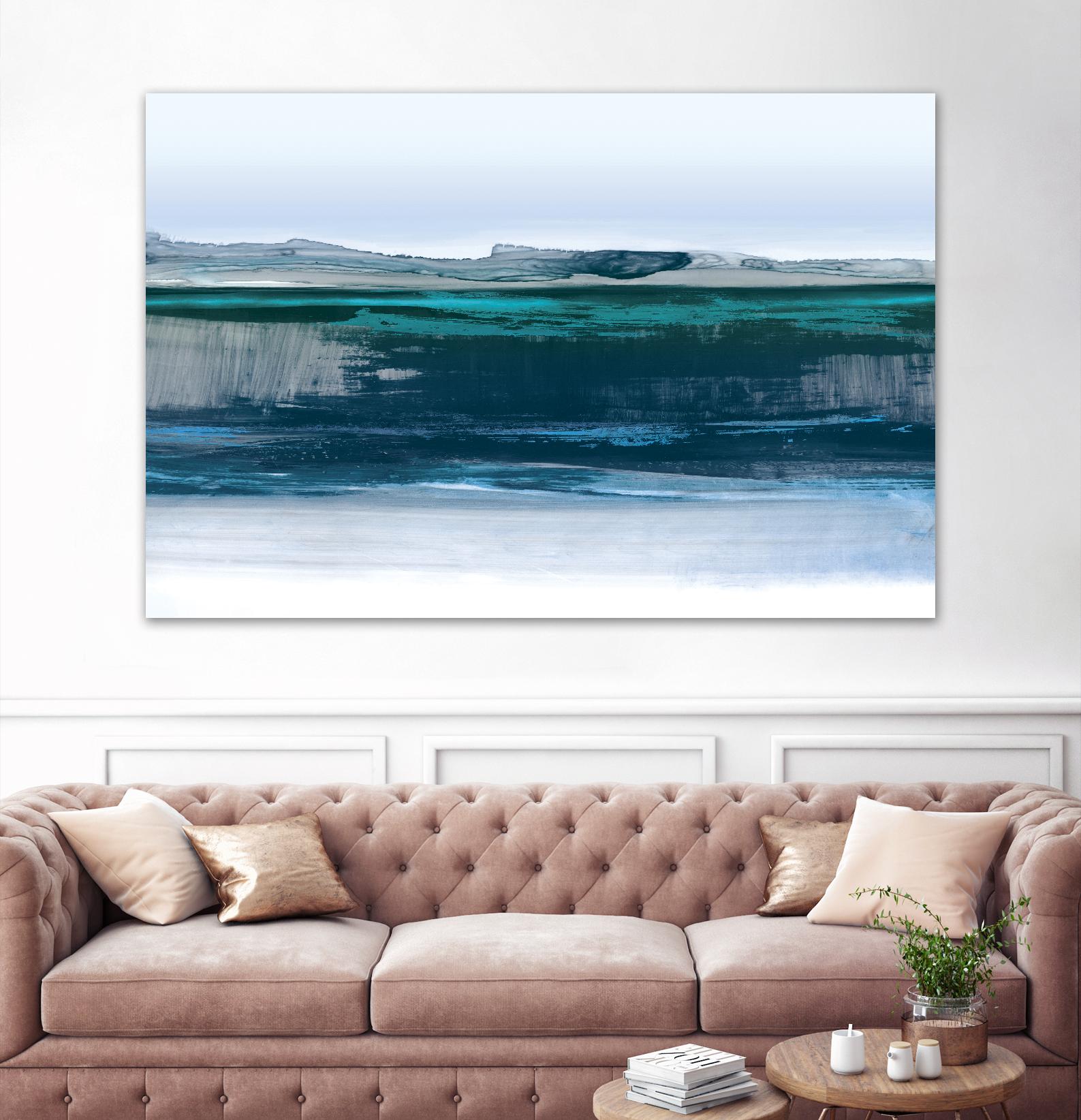 Smooth Blue by PI Studio on GIANT ART - blue abstract