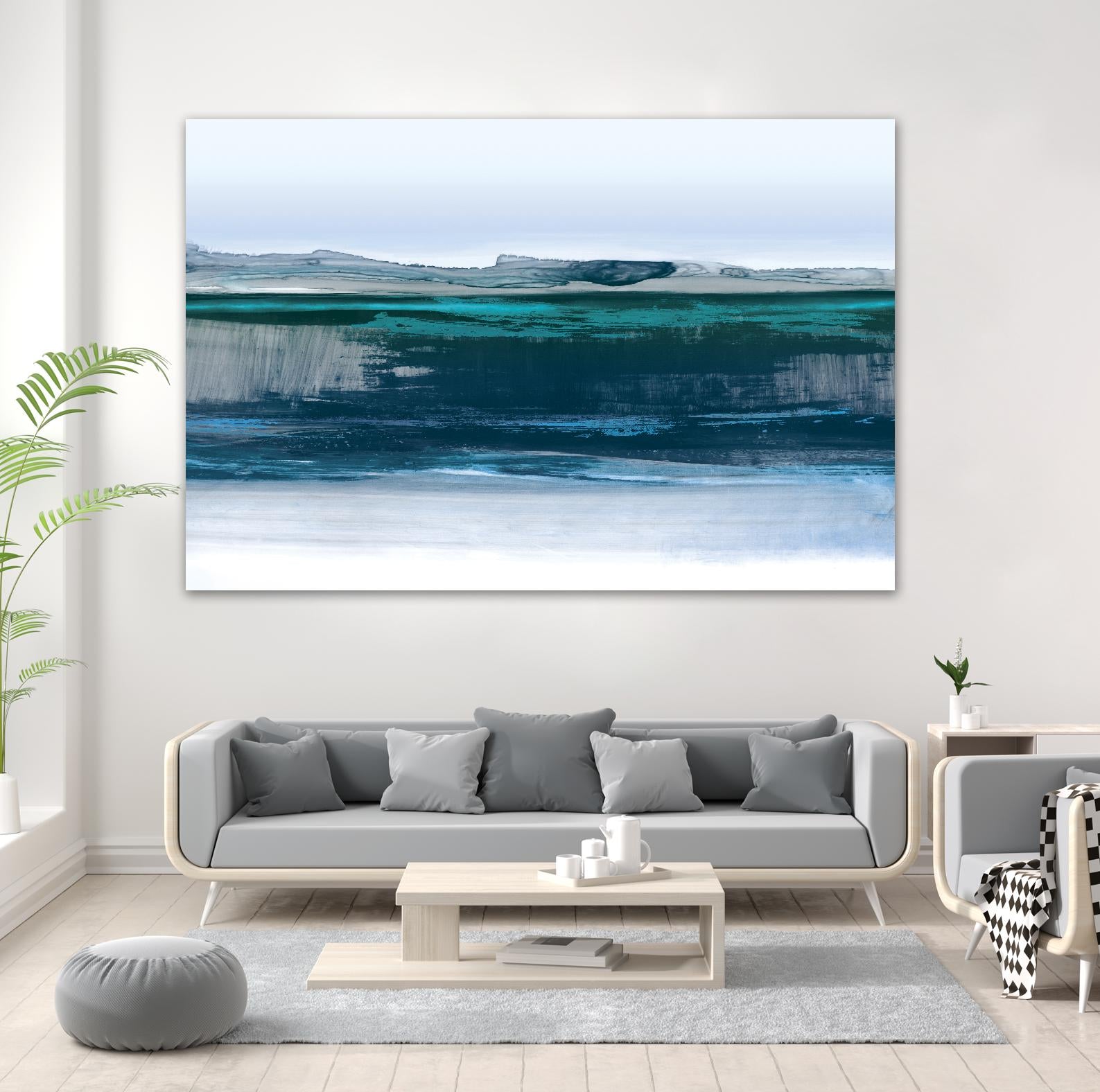 Smooth Blue by PI Studio on GIANT ART - blue abstract