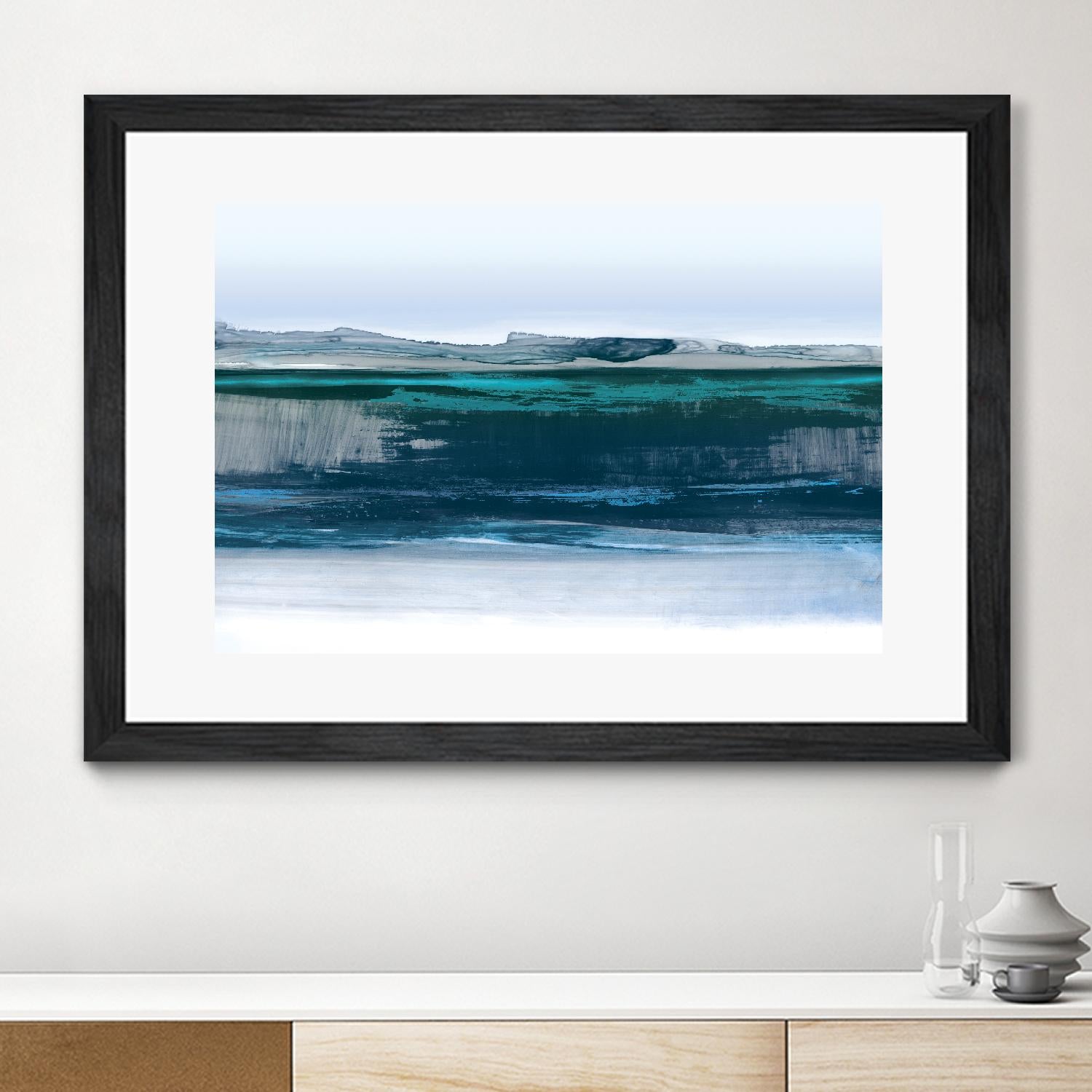 Smooth Blue by PI Studio on GIANT ART - blue abstract