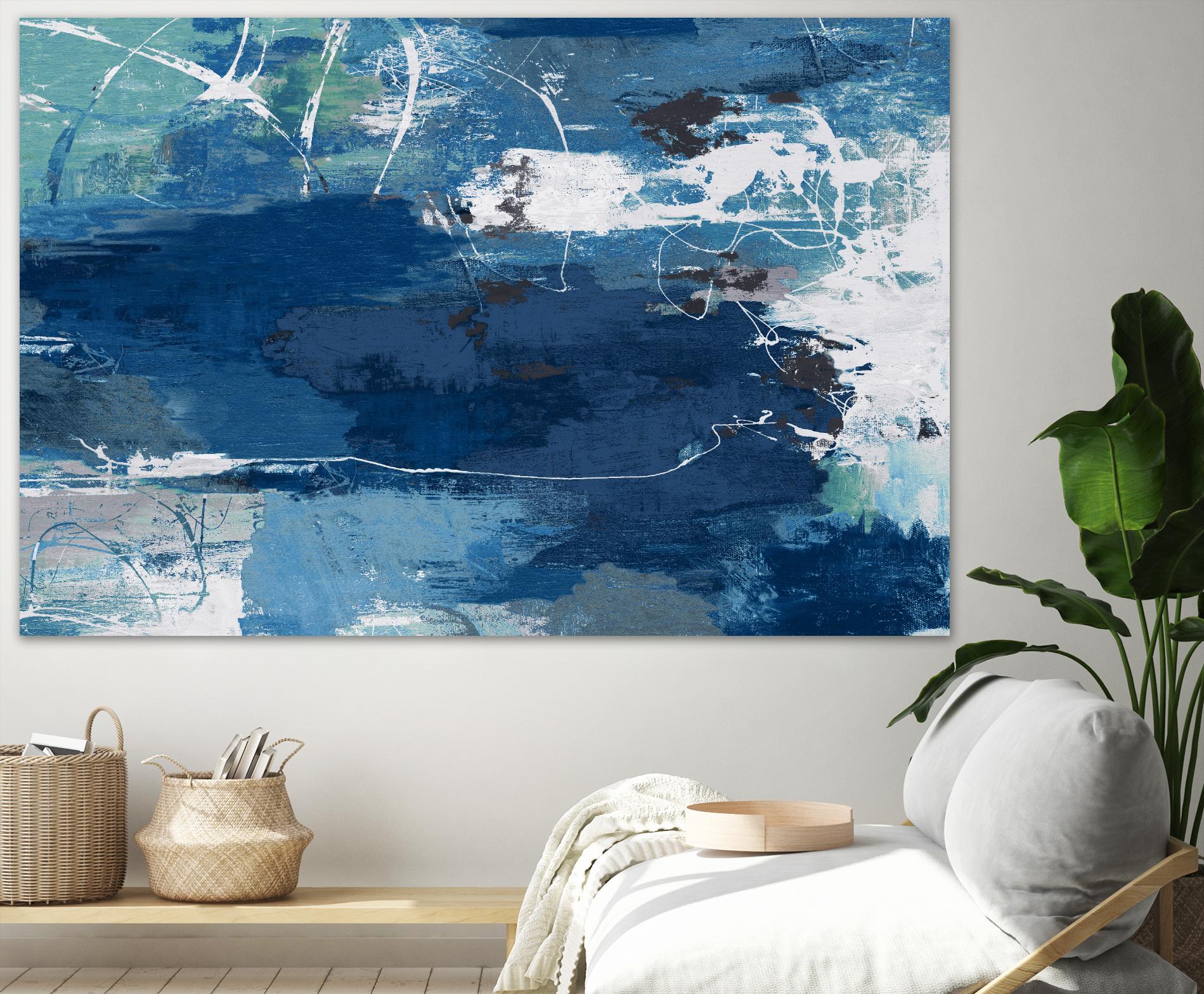 Blue Abstractions by PI Studio on GIANT ART - cyan abstract