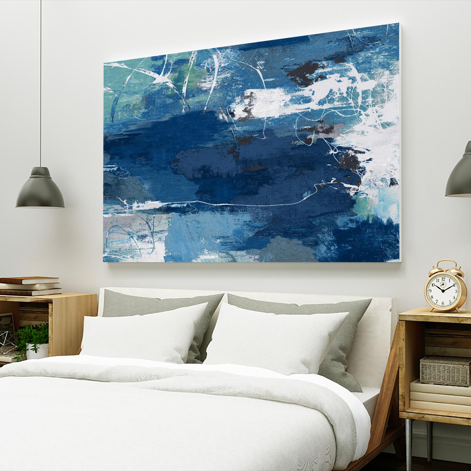 Blue Abstractions by PI Studio on GIANT ART - cyan abstract