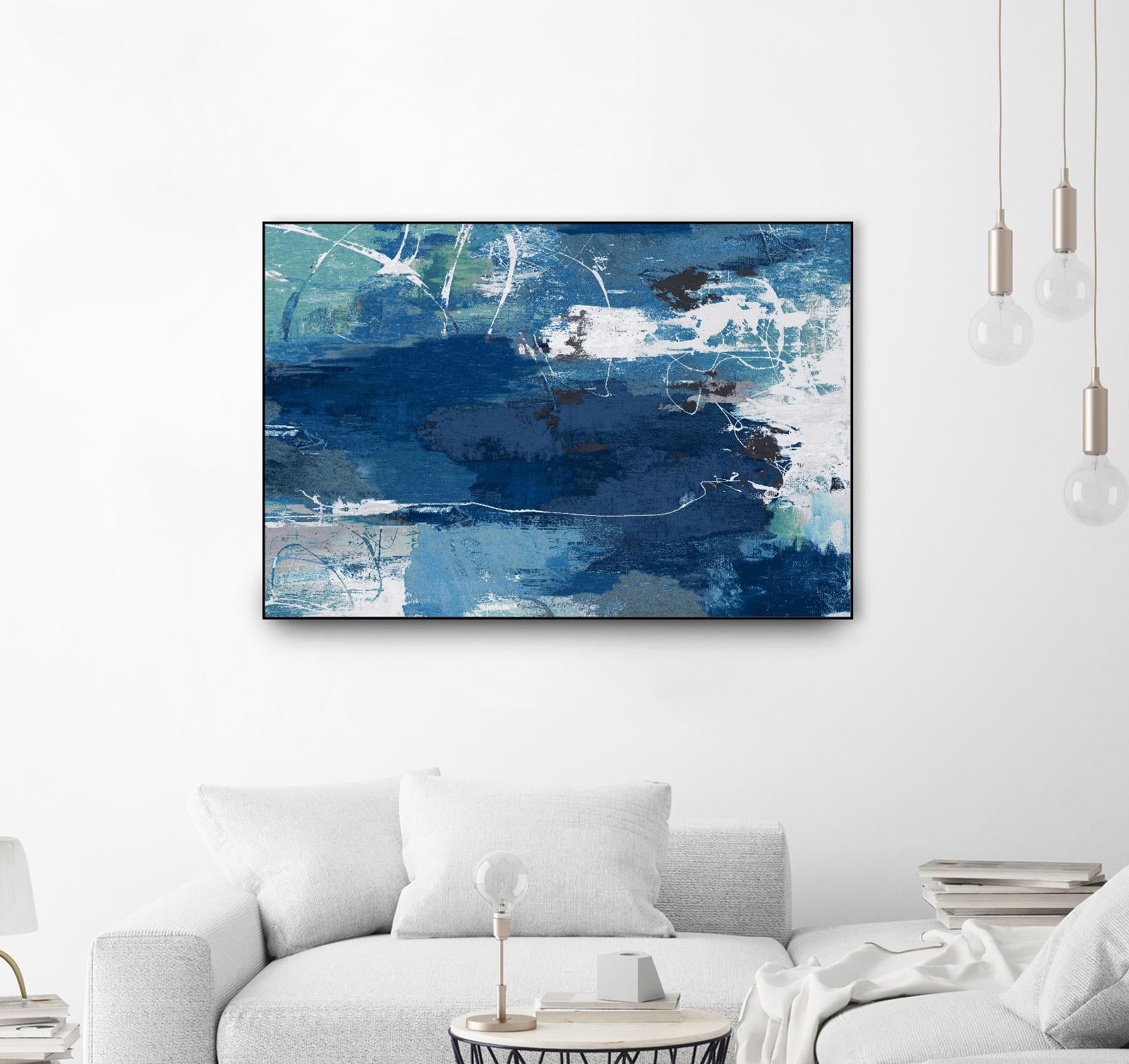 Blue Abstractions by PI Studio on GIANT ART - cyan abstract