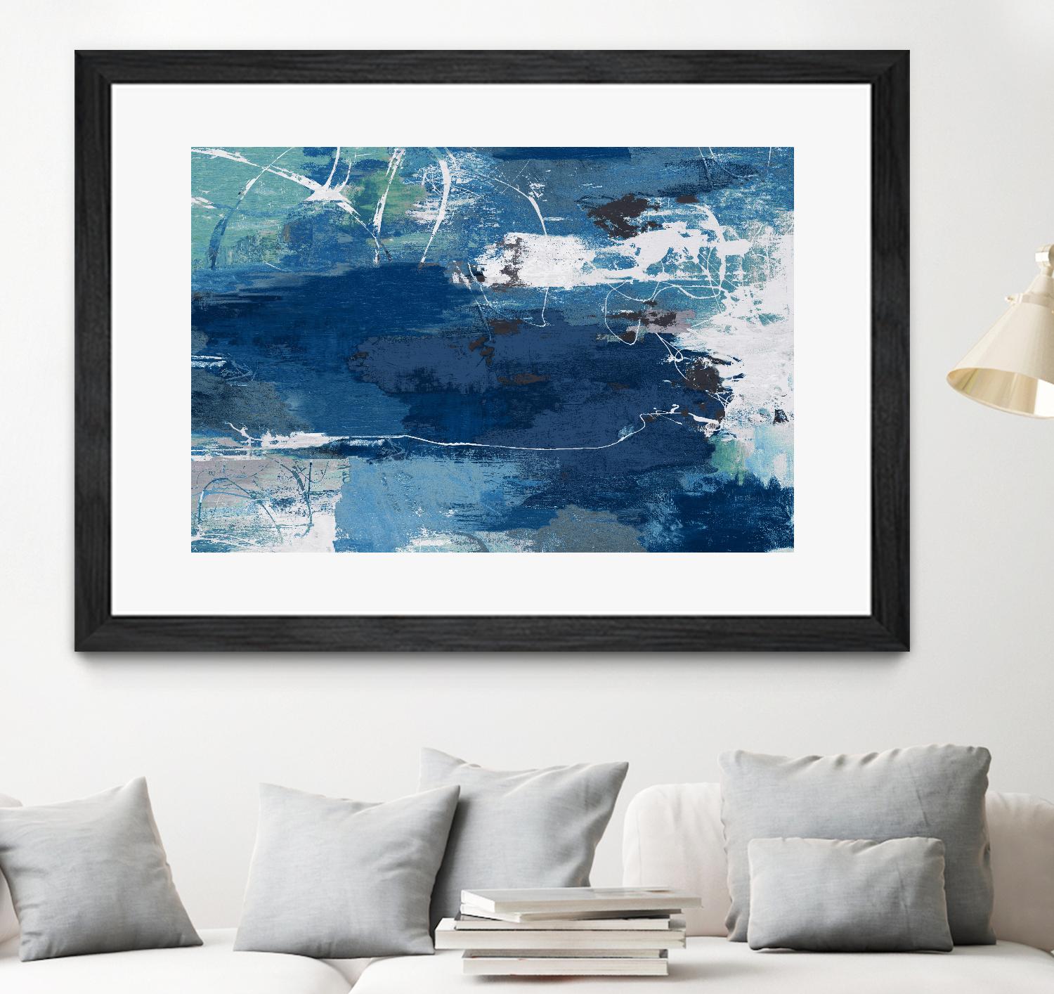 Blue Abstractions by PI Studio on GIANT ART - cyan abstract