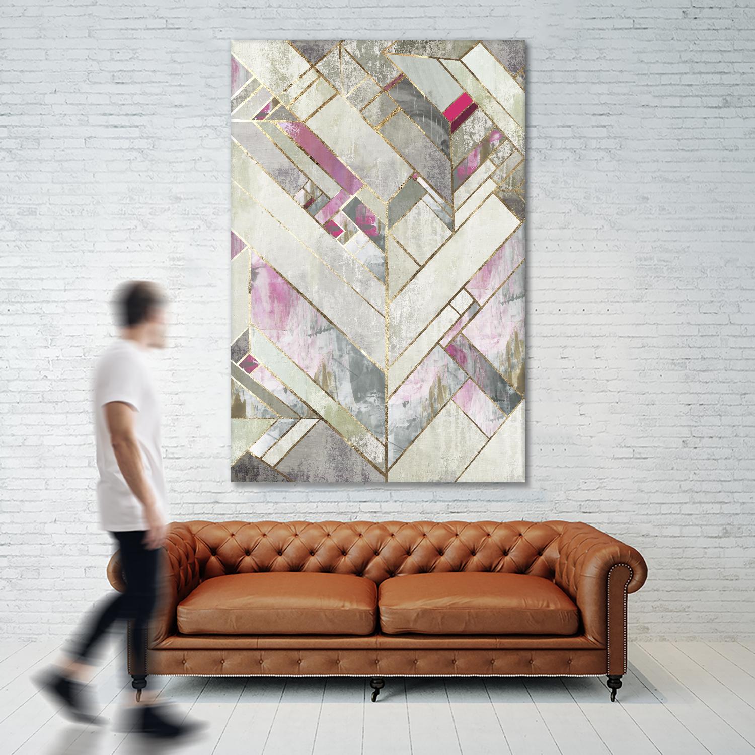 Blush Deco II by PI Studio on GIANT ART - pink abstract