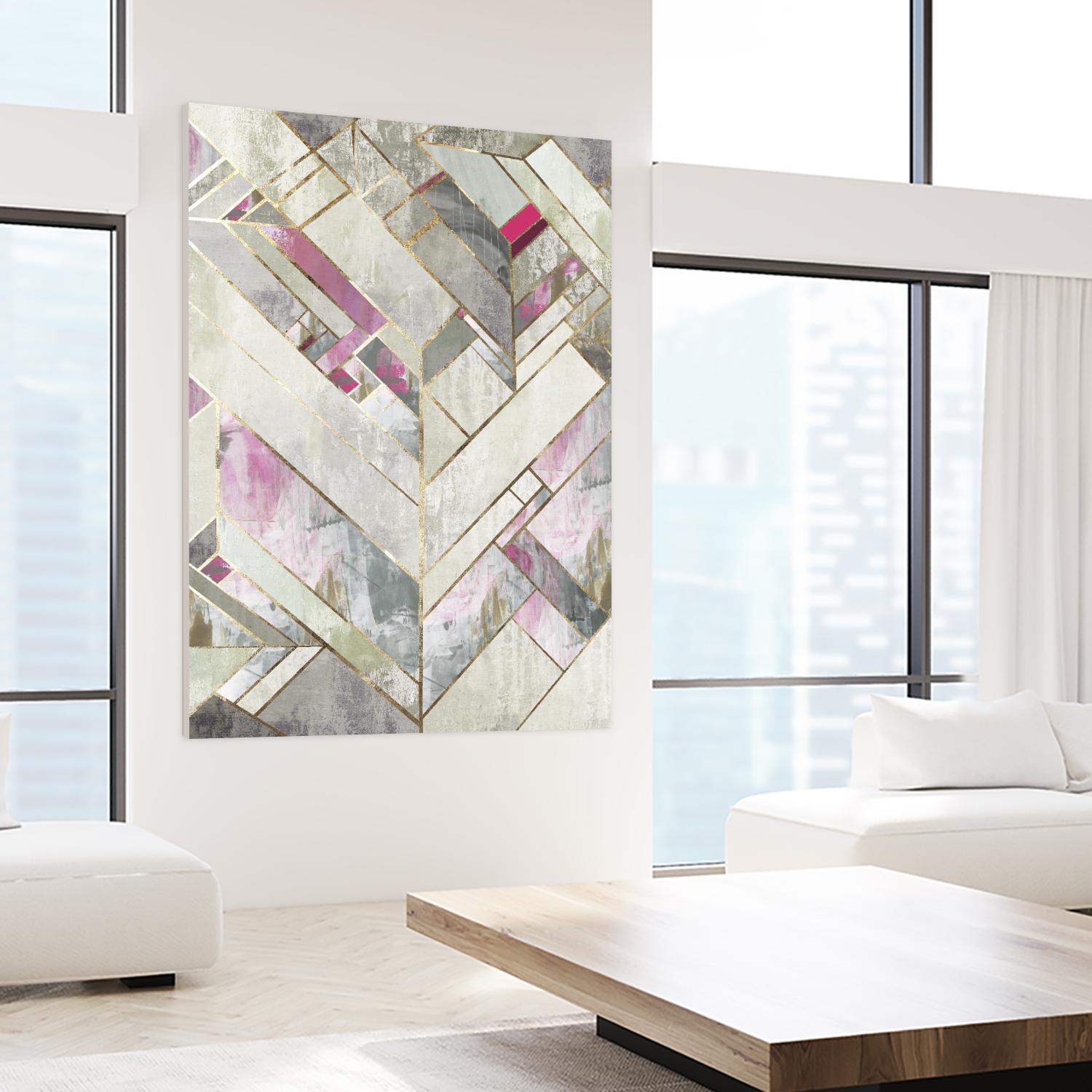 Blush Deco II by PI Studio on GIANT ART - pink abstract