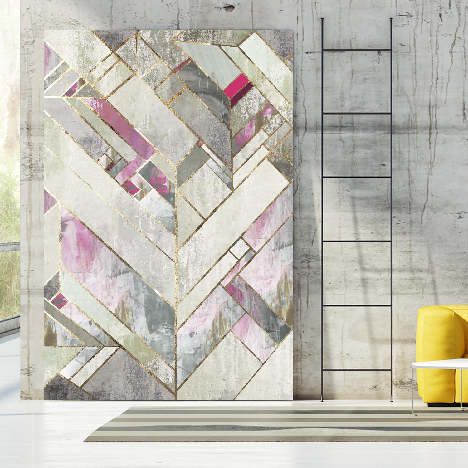 Blush Deco II by PI Studio on GIANT ART - pink abstract