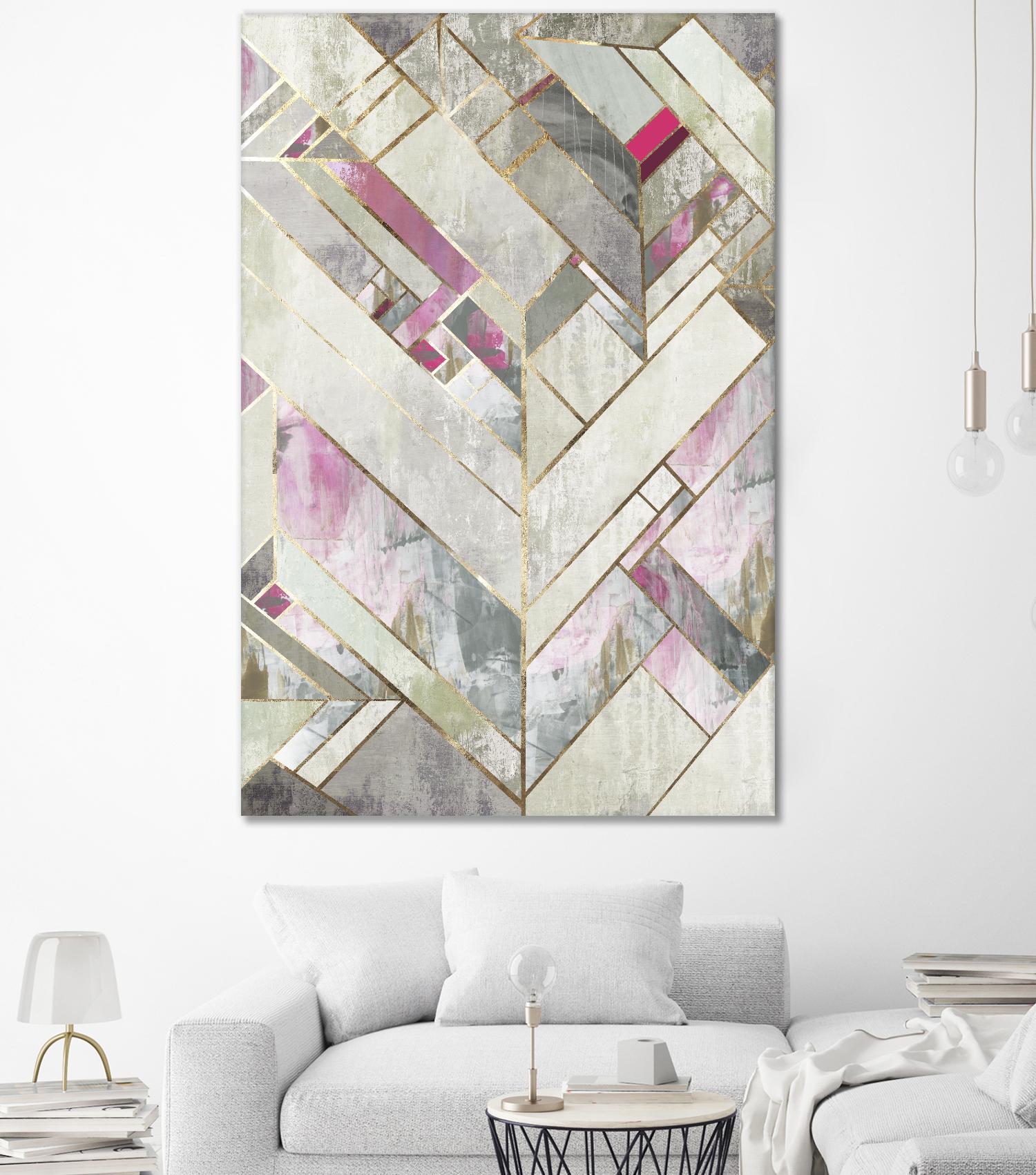 Blush Deco II by PI Studio on GIANT ART - pink abstract