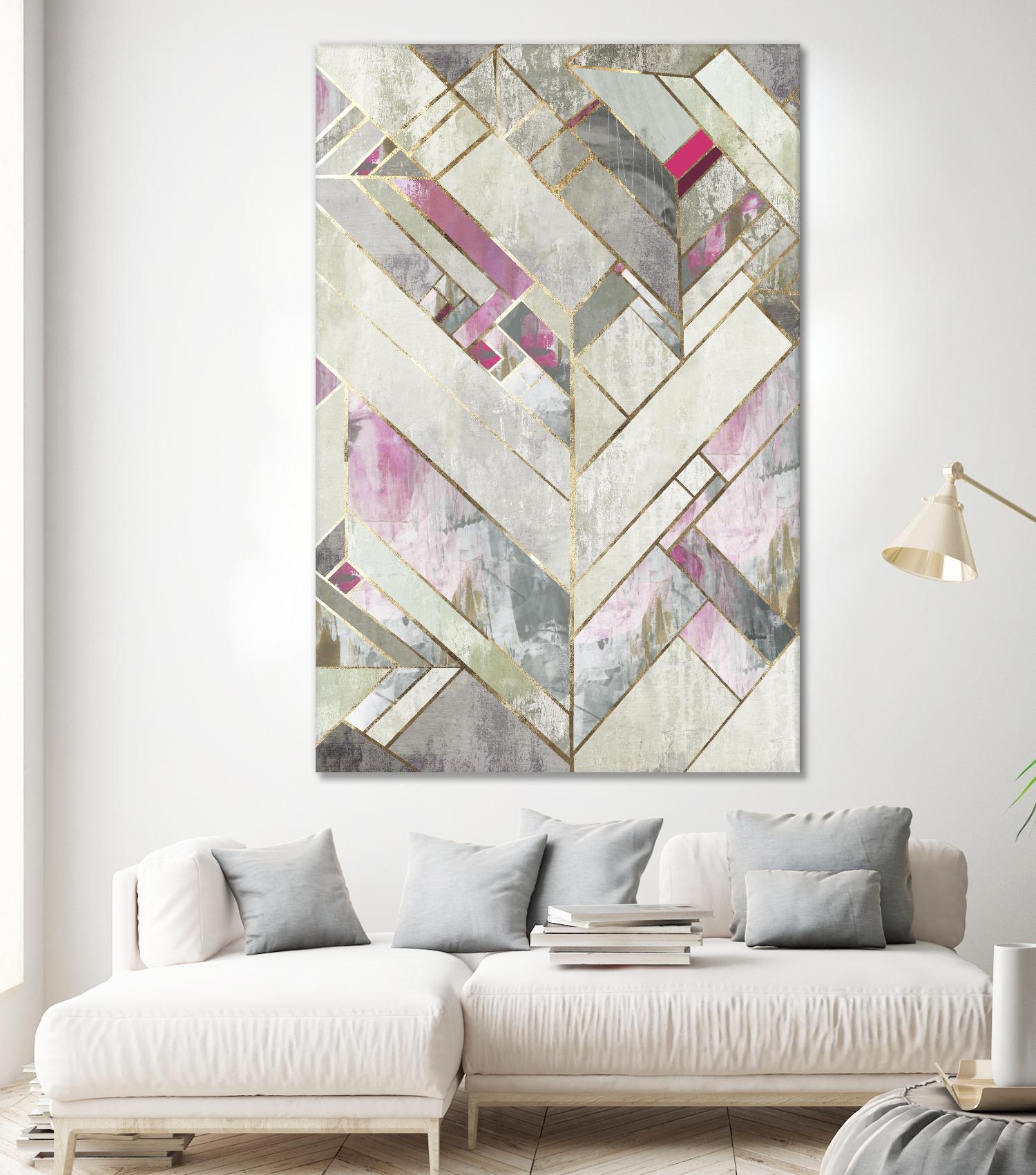 Blush Deco II by PI Studio on GIANT ART - pink abstract