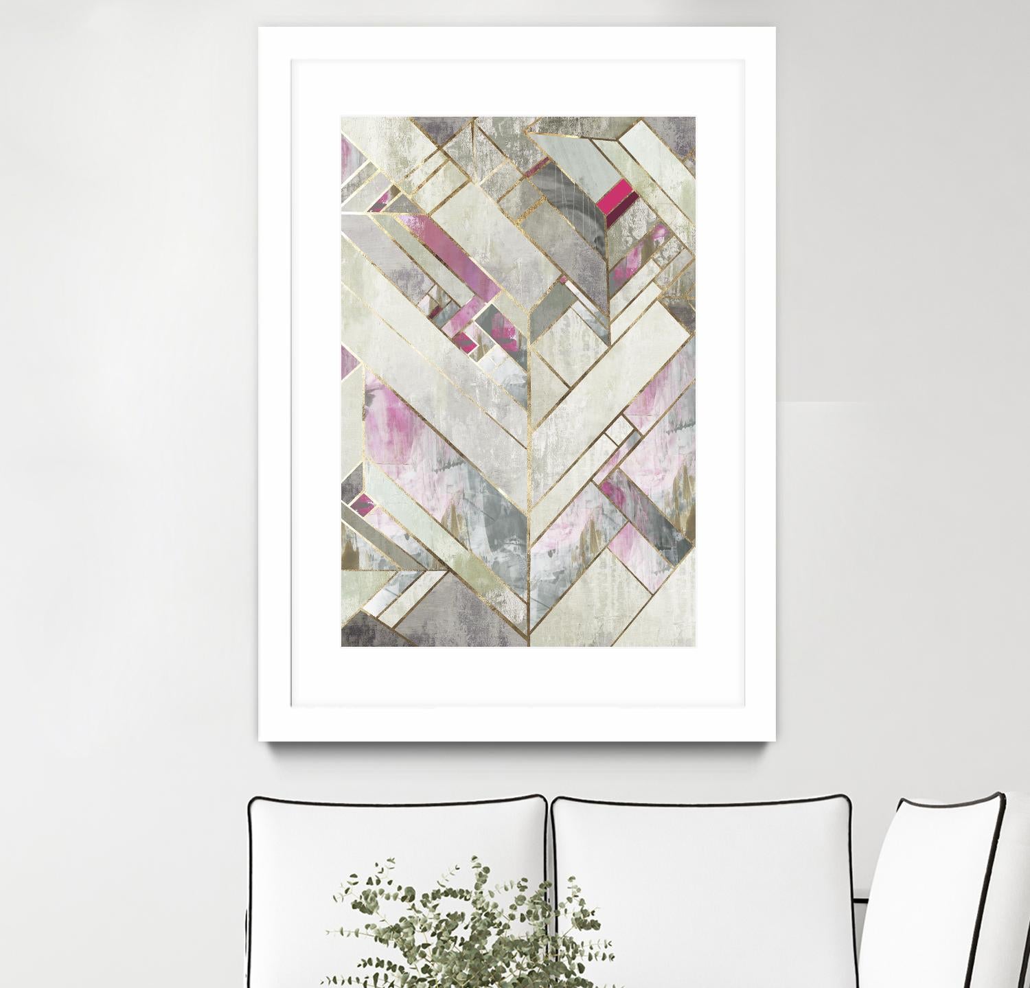 Blush Deco II by PI Studio on GIANT ART - pink abstract