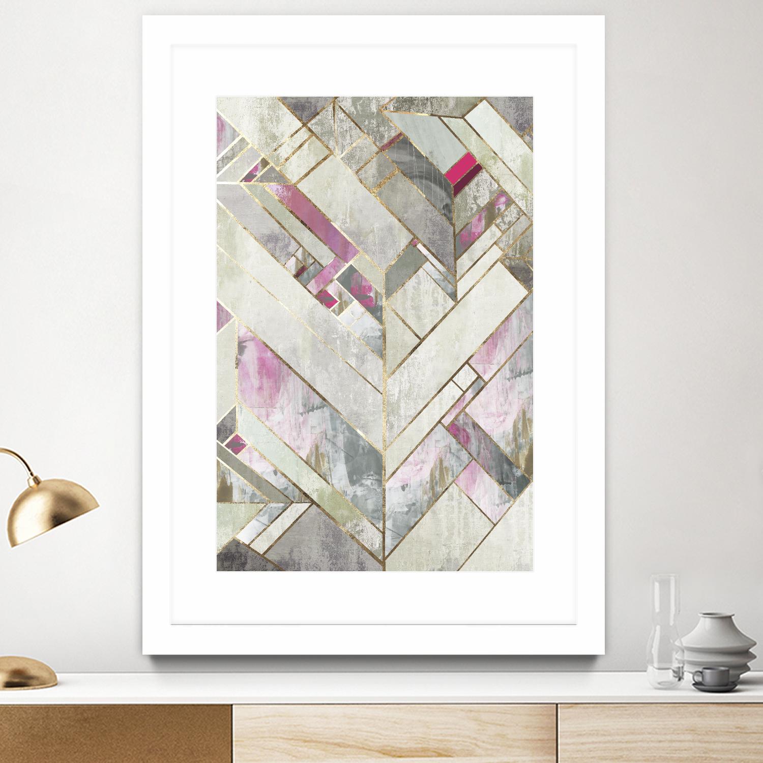 Blush Deco II by PI Studio on GIANT ART - pink abstract