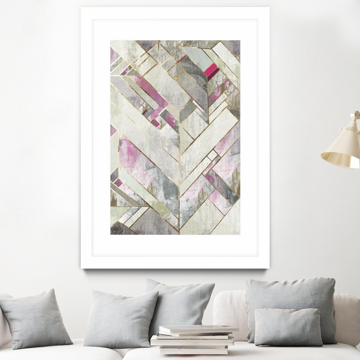 Blush Deco II by PI Studio on GIANT ART - pink abstract