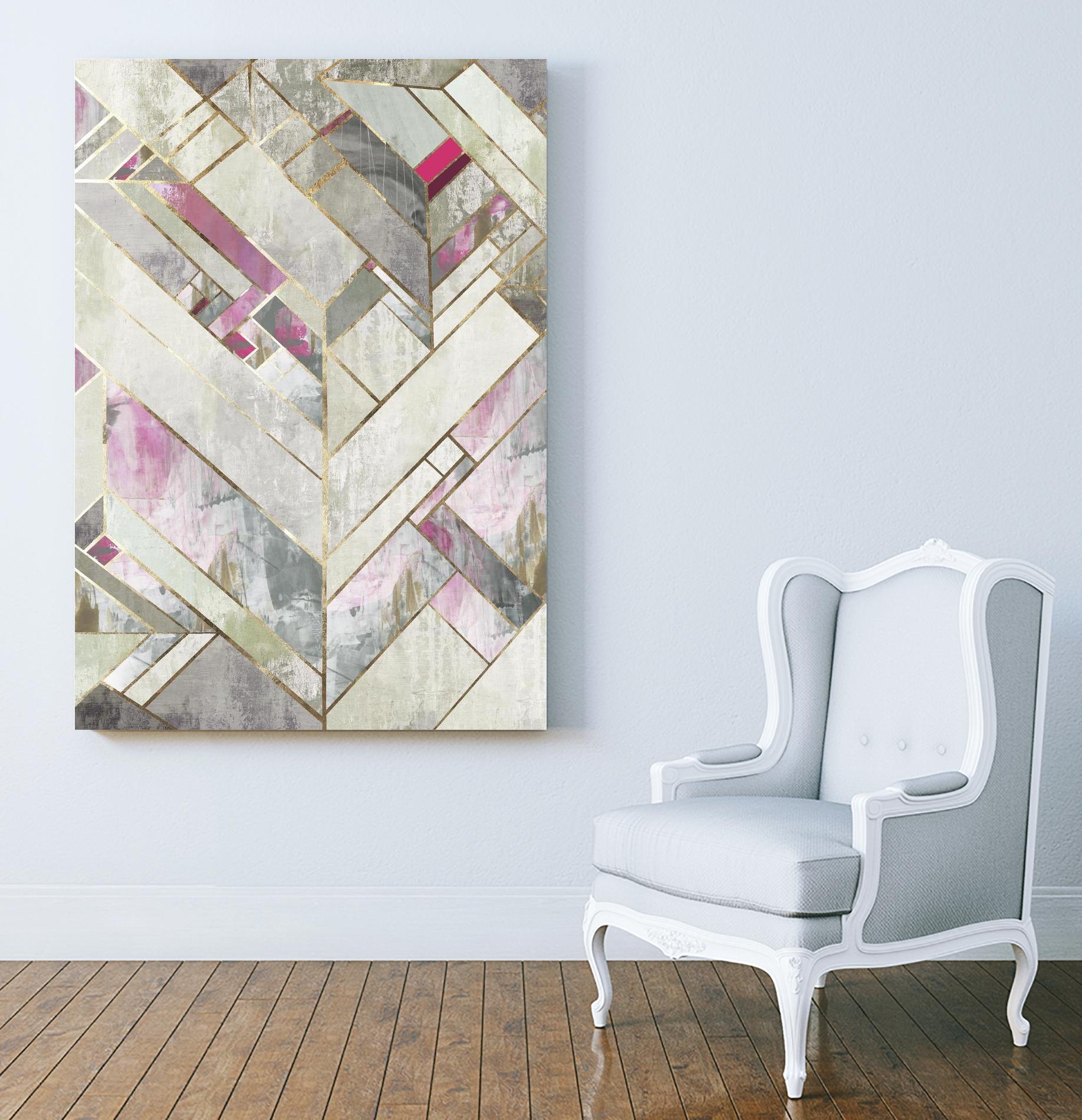 Blush Deco II by PI Studio on GIANT ART - pink abstract