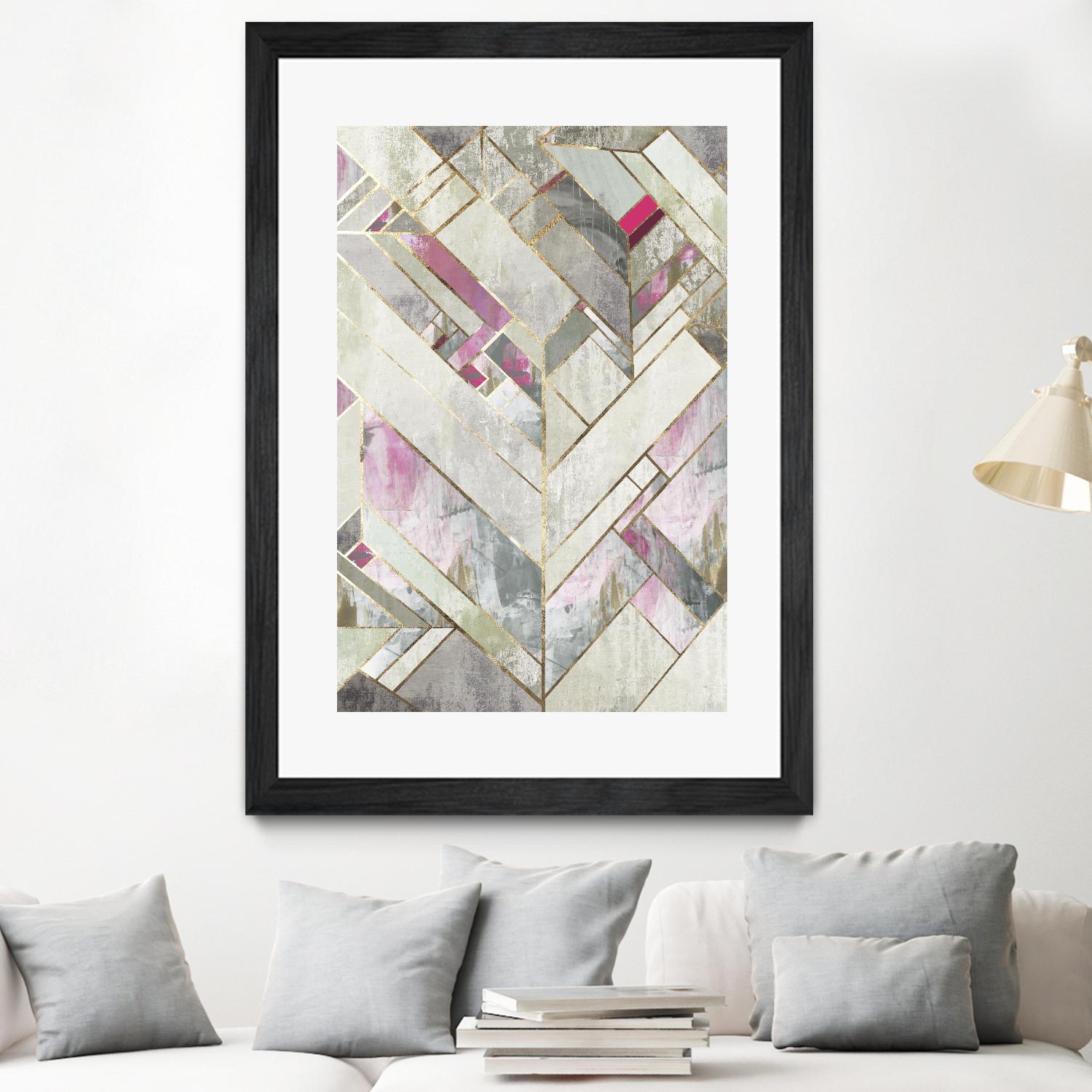 Blush Deco II by PI Studio on GIANT ART - pink abstract