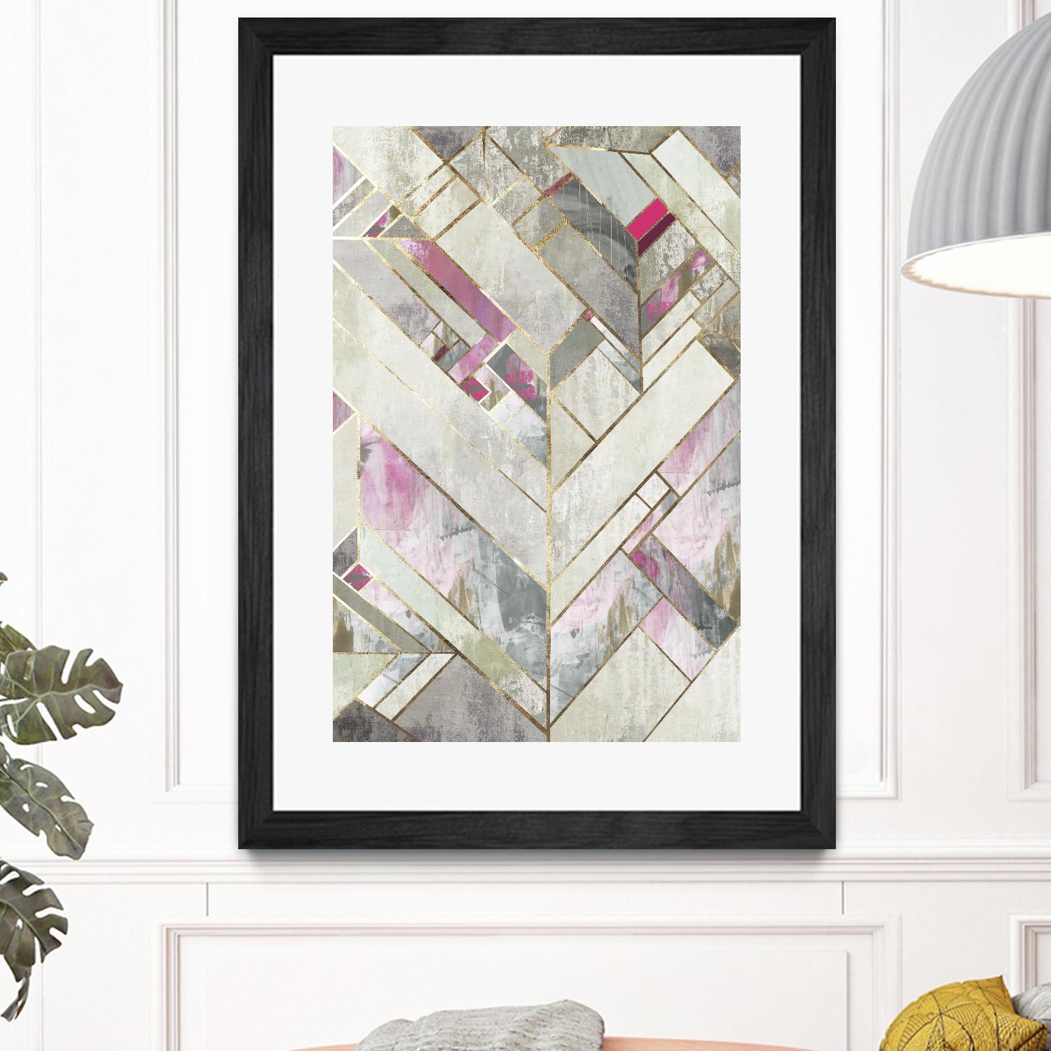 Blush Deco II by PI Studio on GIANT ART - pink abstract