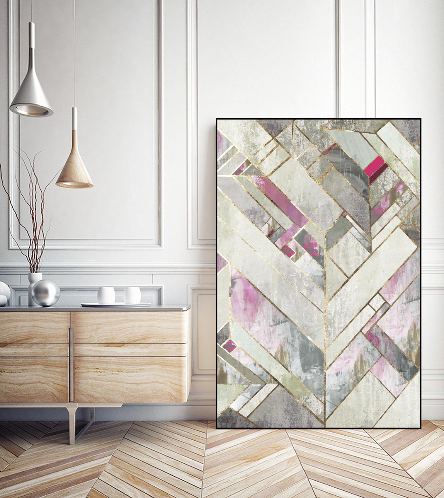 Blush Deco II by PI Studio on GIANT ART - pink abstract