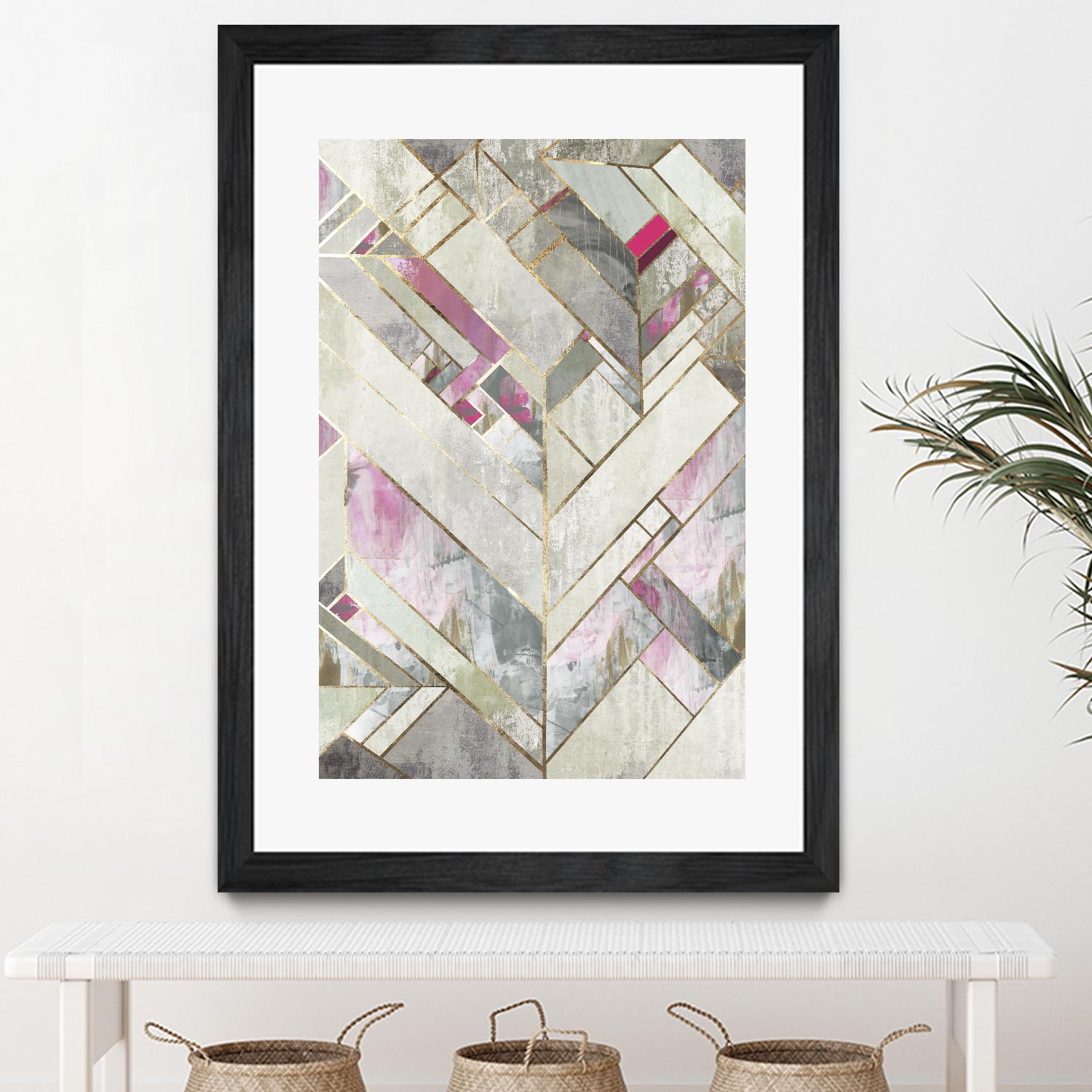 Blush Deco II by PI Studio on GIANT ART - pink abstract