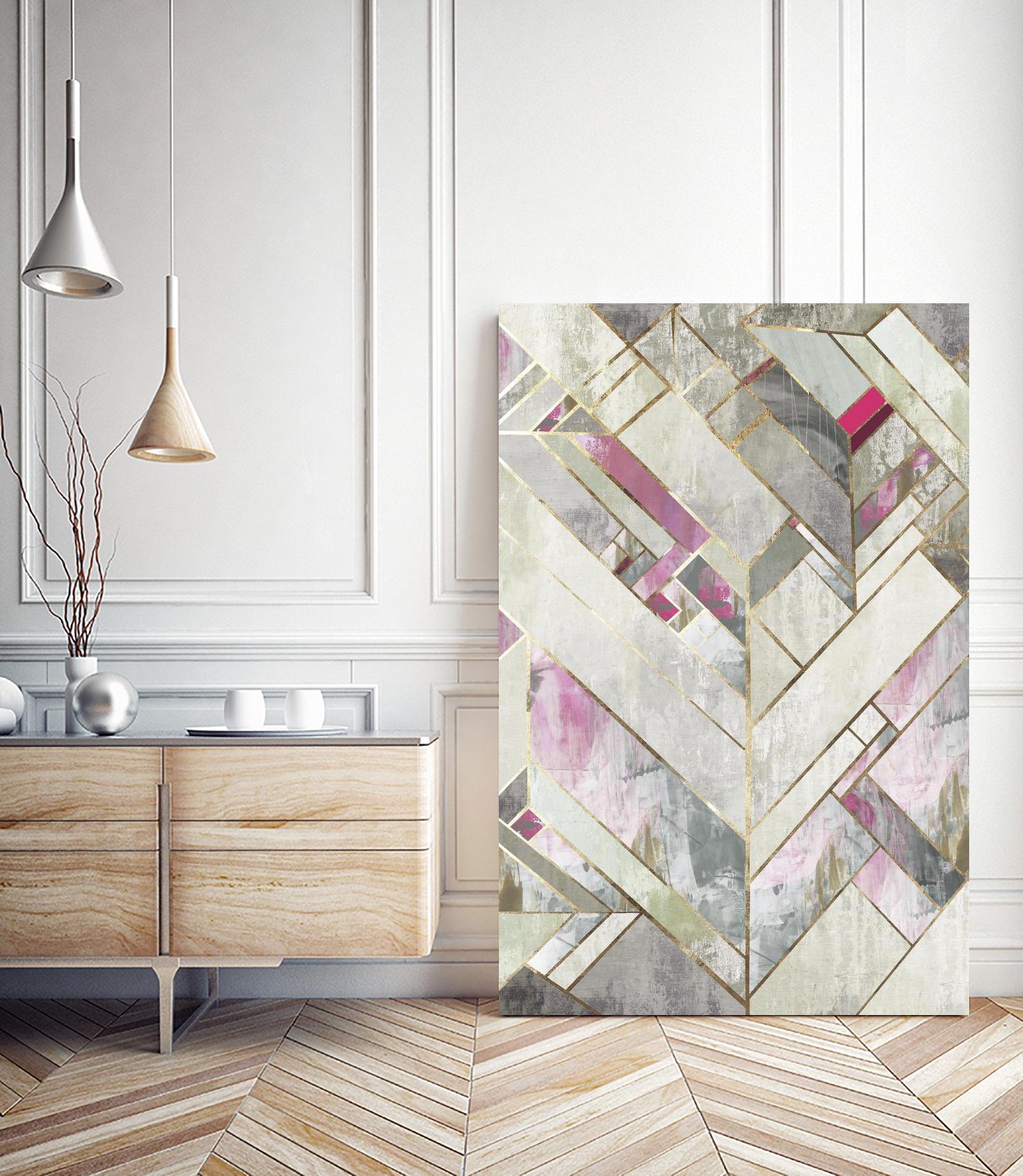 Blush Deco II by PI Studio on GIANT ART - pink abstract