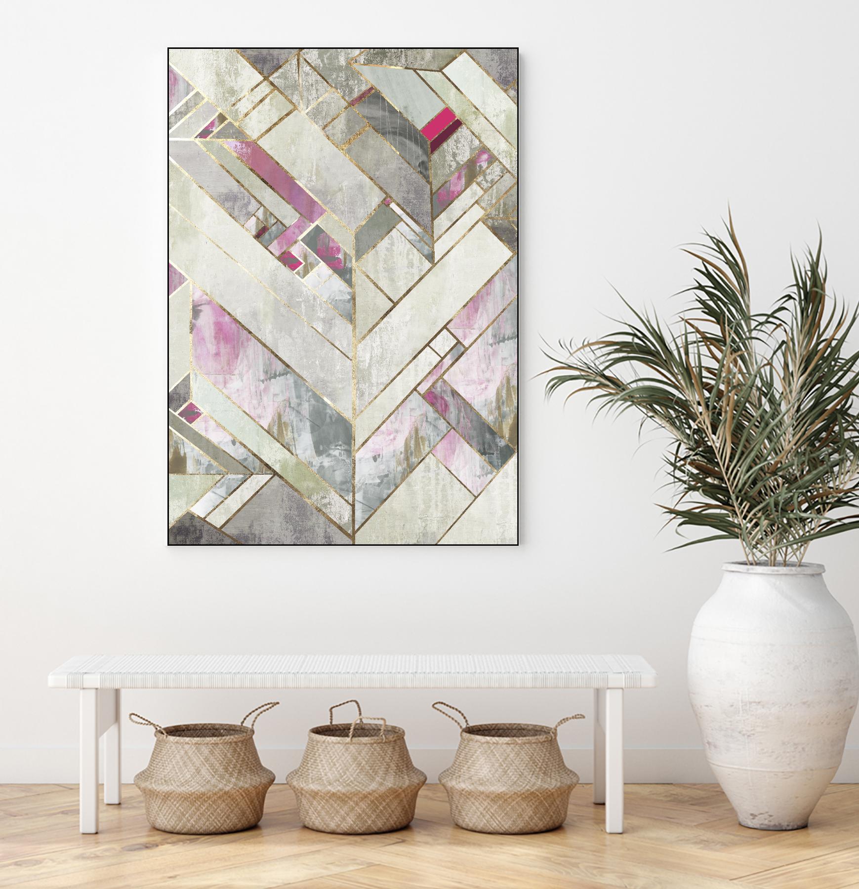 Blush Deco II by PI Studio on GIANT ART - pink abstract