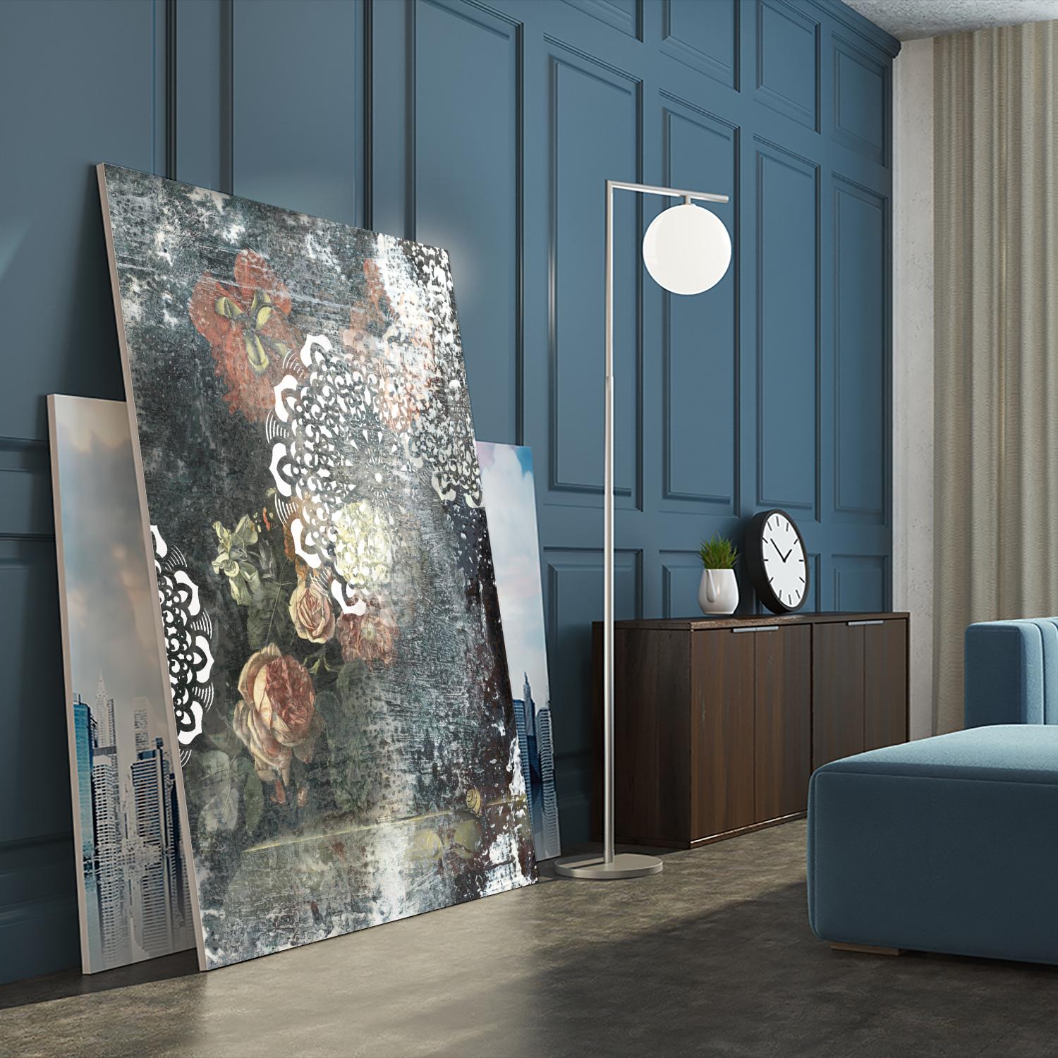 Doily I by PI Studio on GIANT ART - red abstract