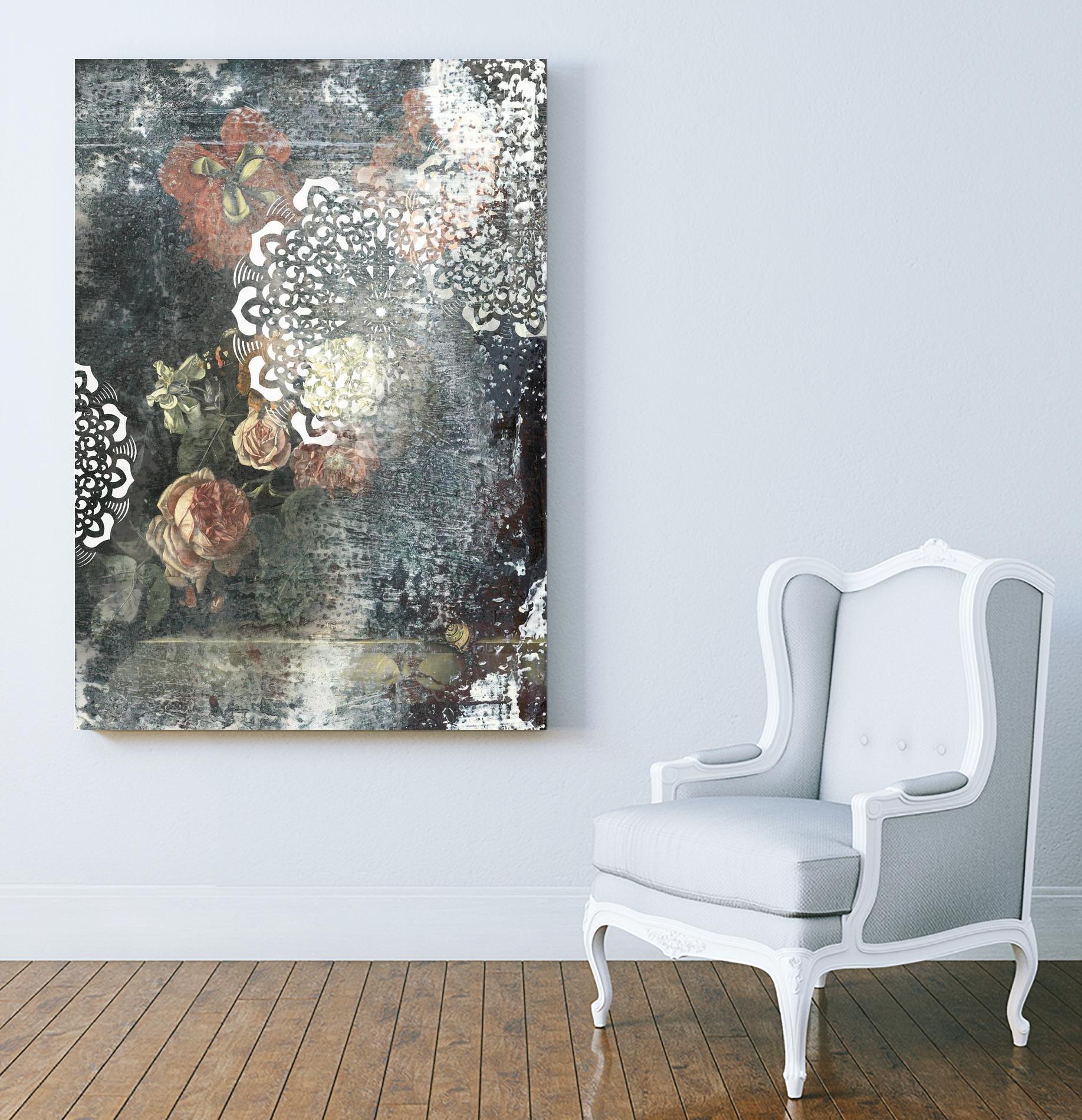 Doily I by PI Studio on GIANT ART - pink abstract
