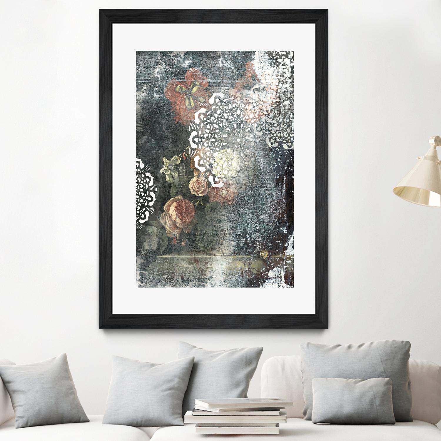 Doily I by PI Studio on GIANT ART - pink abstract