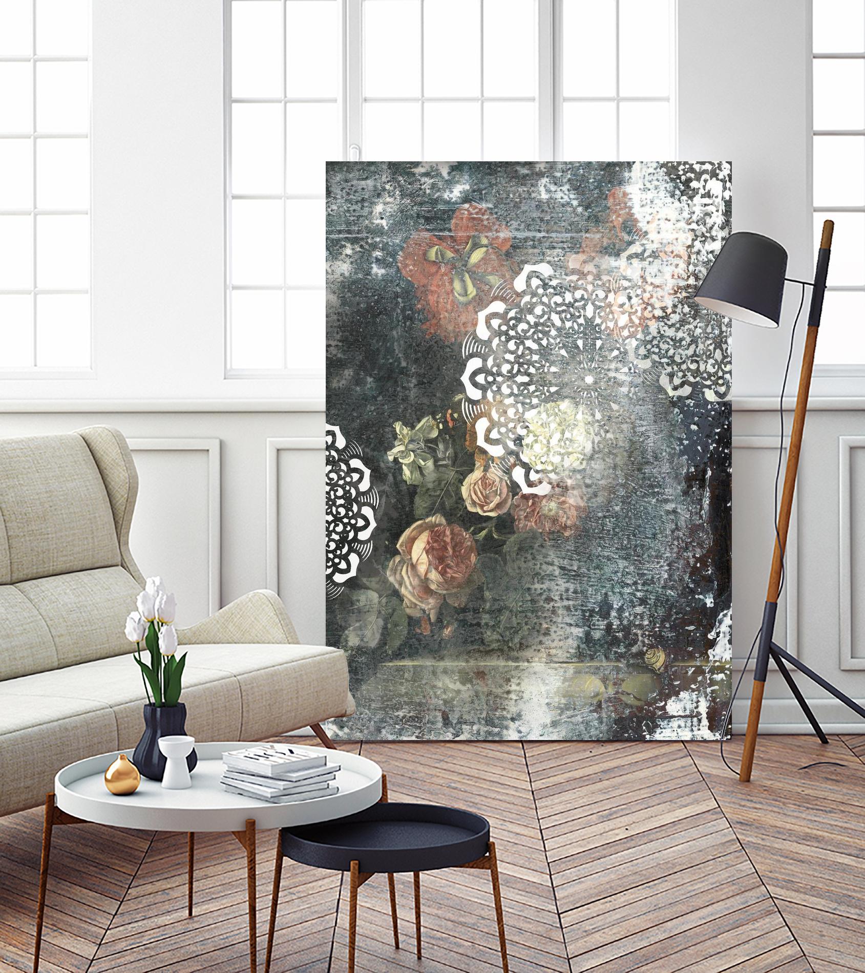 Doily I by PI Studio on GIANT ART - pink abstract