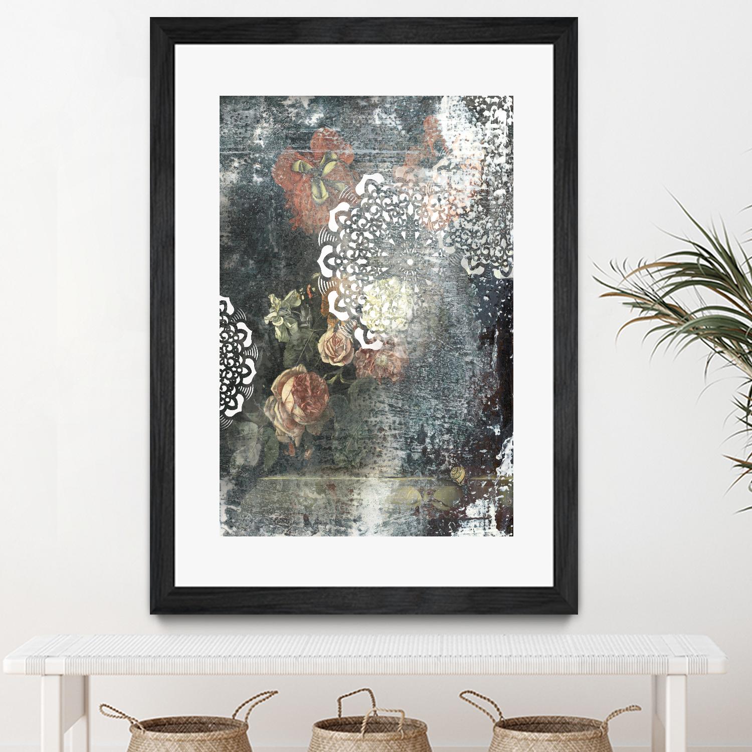 Doily I by PI Studio on GIANT ART - pink abstract