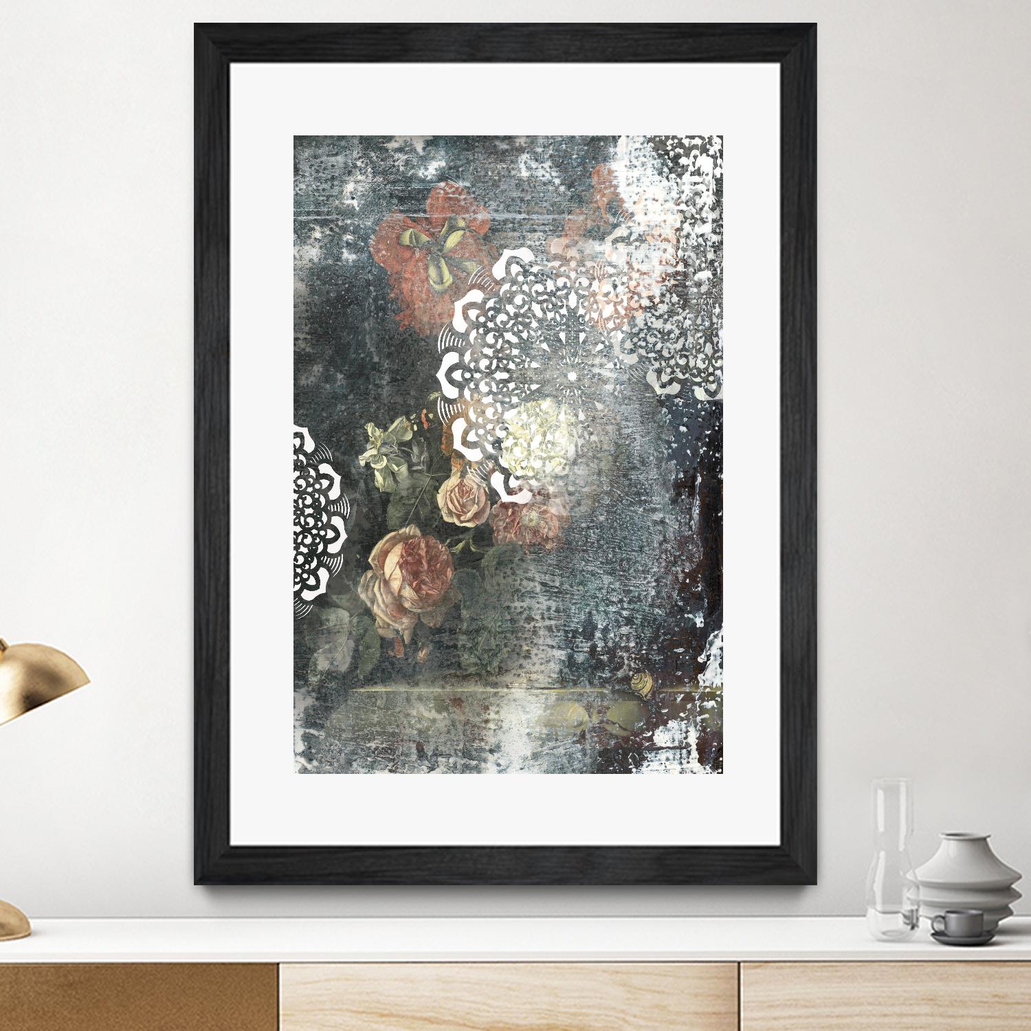 Doily I by PI Studio on GIANT ART - pink abstract