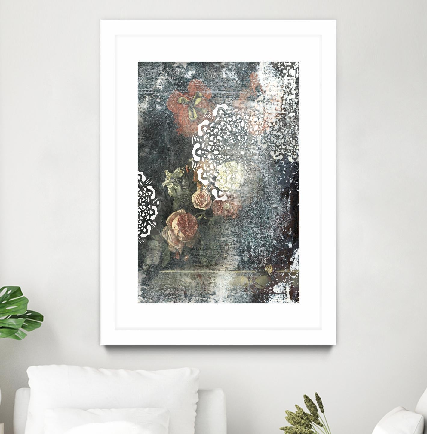 Doily I by PI Studio on GIANT ART - pink abstract