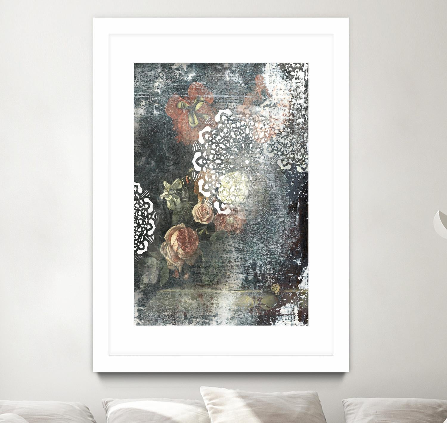 Doily I by PI Studio on GIANT ART - pink abstract