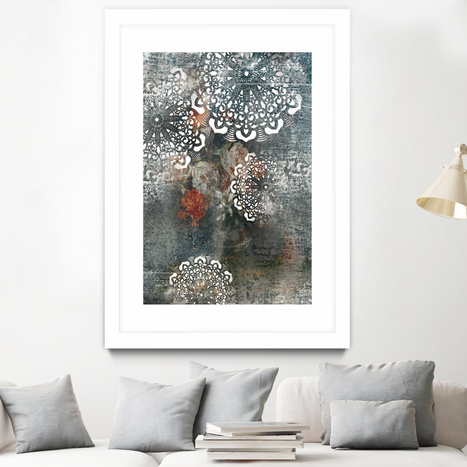 Doily II by PI Studio on GIANT ART - pink abstract