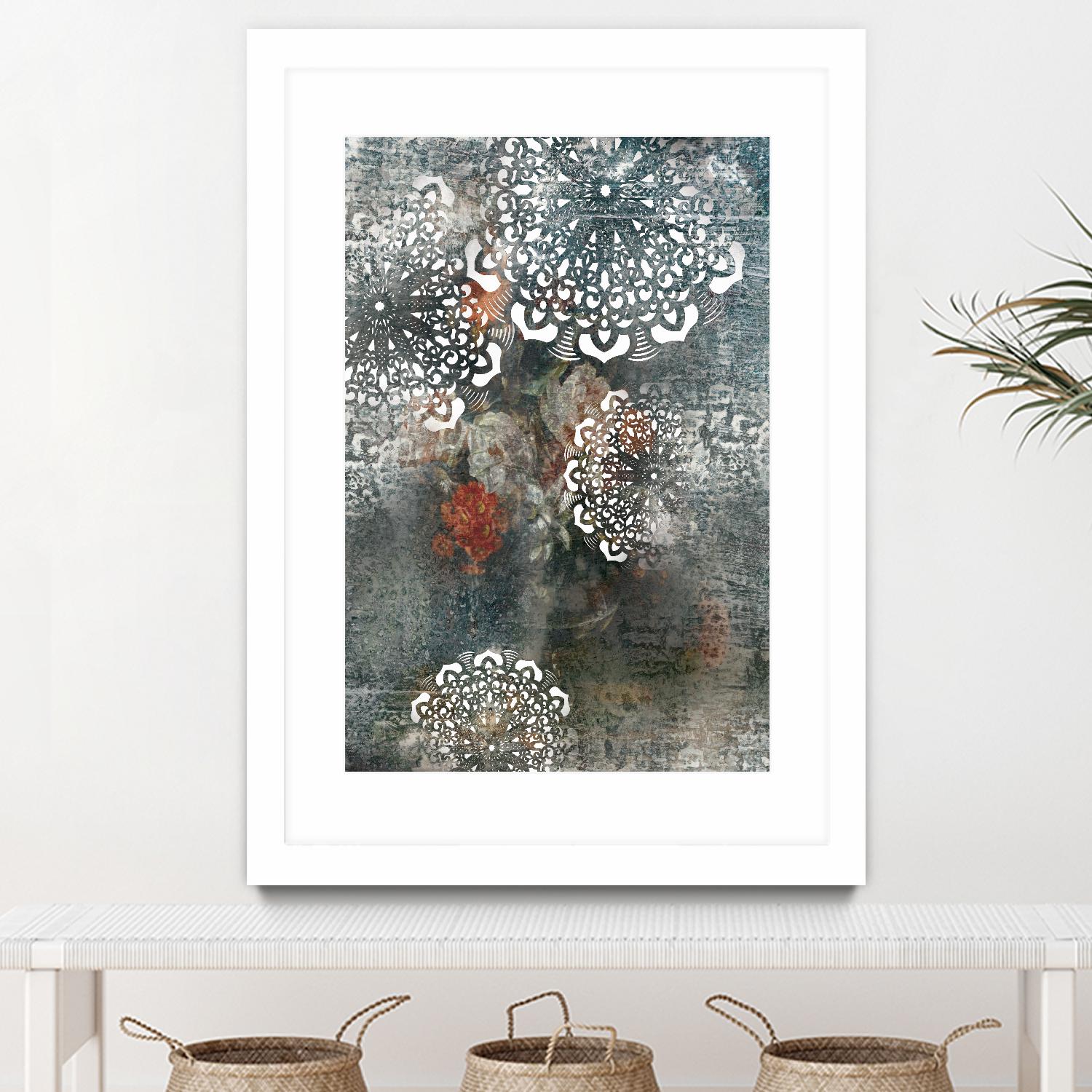 Doily II by PI Studio on GIANT ART - pink abstract