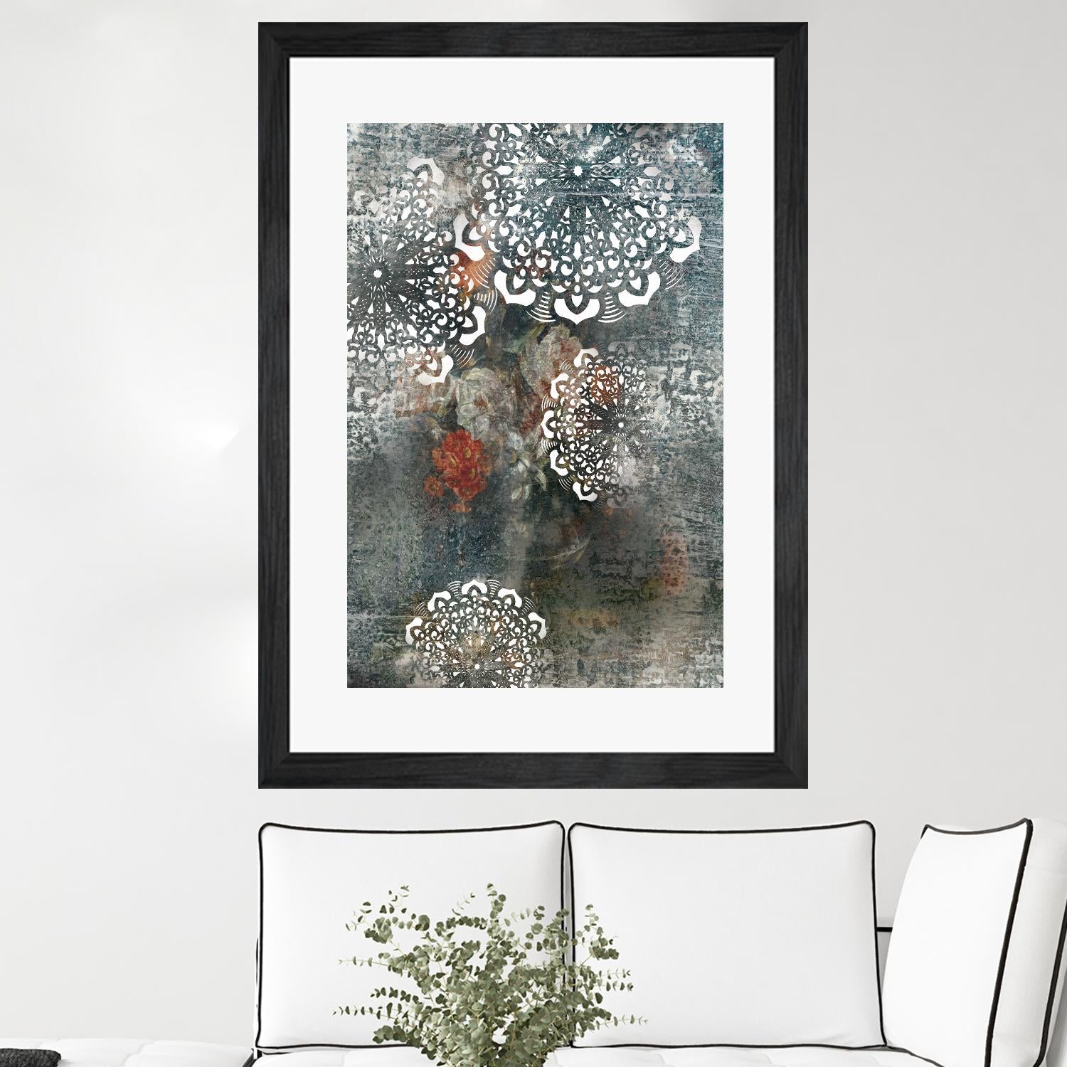 Doily II by PI Studio on GIANT ART - pink abstract