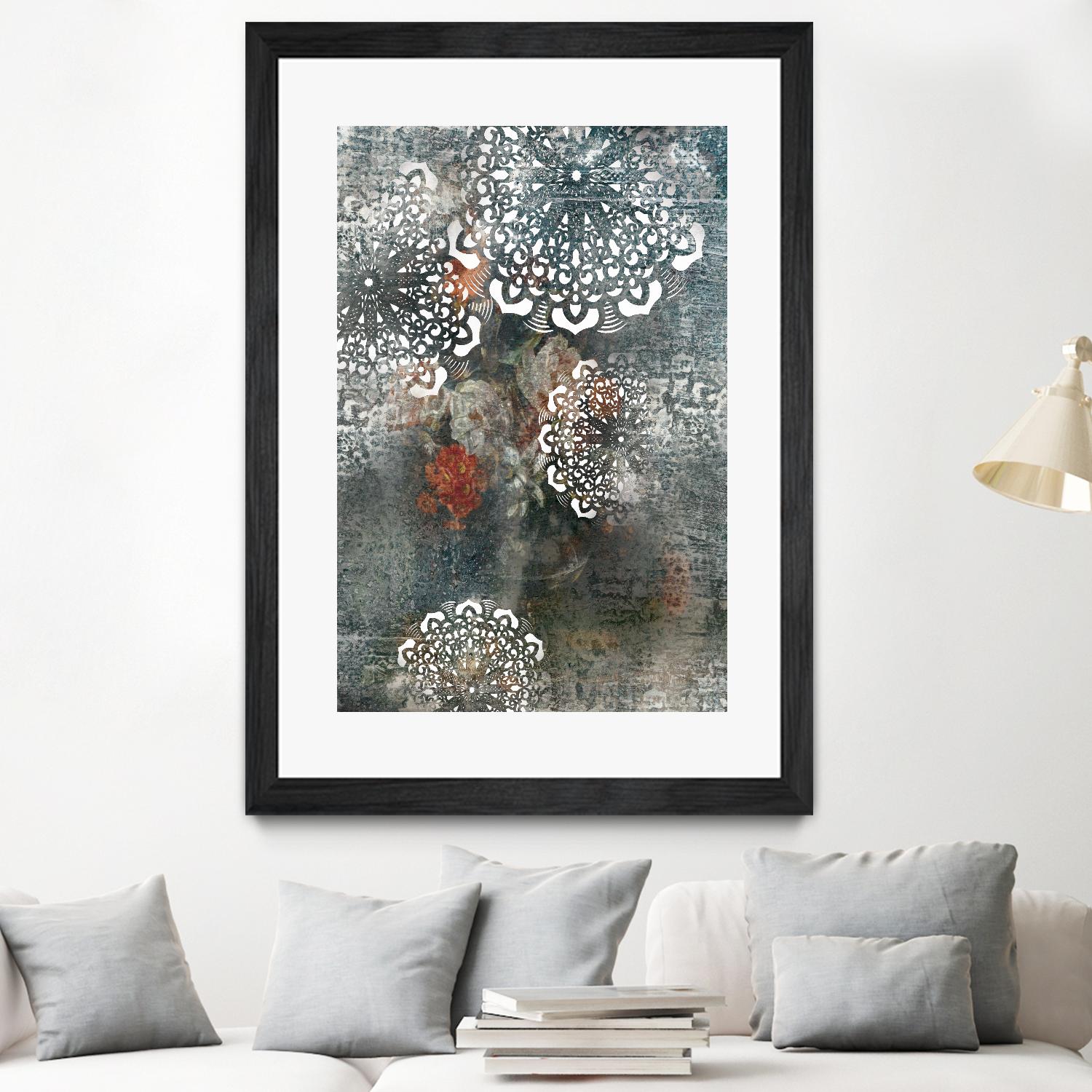 Doily II by PI Studio on GIANT ART - pink abstract